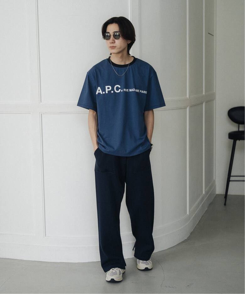 A.P.C. / アーペーセー】別注 オーバーサイズ プリント トリムTシャツ 