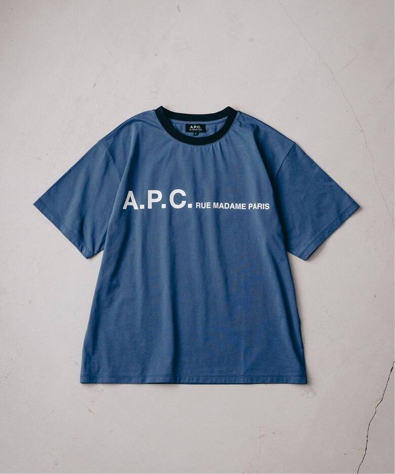 A.P.C. / アーペーセー】別注 オーバーサイズ プリント トリムTシャツ 