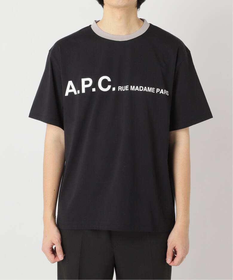 A.P.C. / アーペーセー】別注 オーバーサイズ プリント トリムTシャツ 