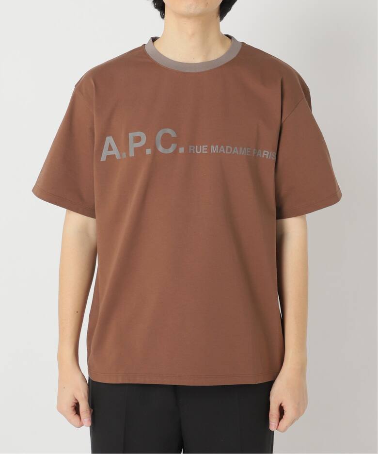 A.P.C. / アーペーセー】別注 オーバーサイズ プリント トリムTシャツ 