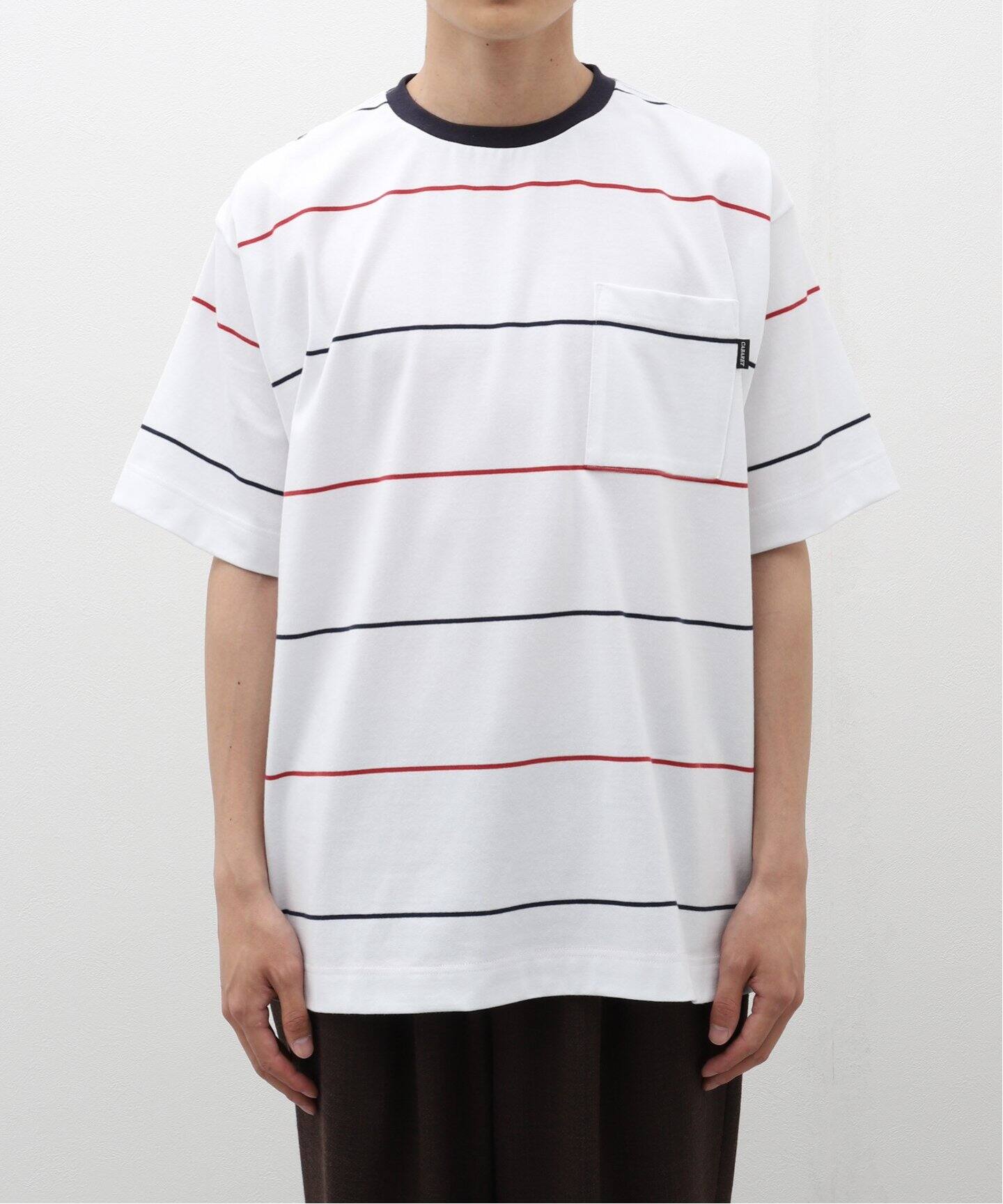 fig London＊Beth blouse 青と白のストライプ 長袖-【3rd scene  