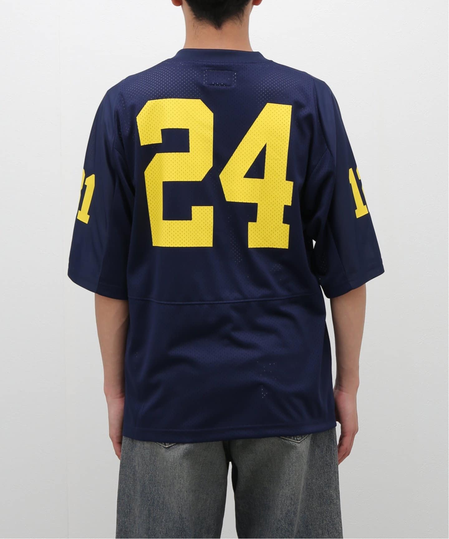 【THISISNEVERTHAT】フットボールTシャツ ネイビー Football Tee - thisisneverthat®