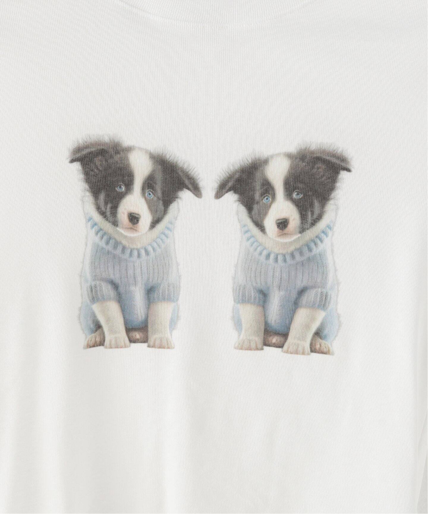 早期完売★Attends (アテンズ)★Husky Dog Tee★クロップTシャツ Attends / アテンズ】HUSKY DOG TEE(Tシャツ/カットソー