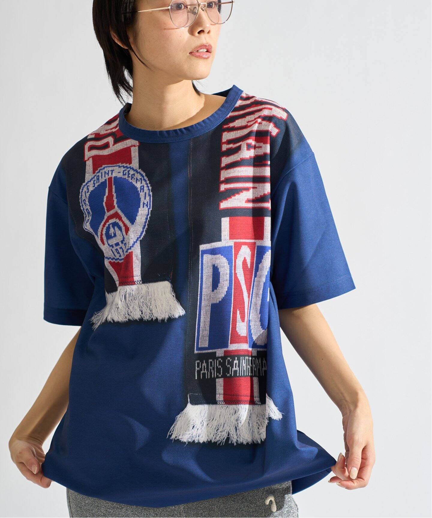 パリ・サンジェルマン シャツ L　希少　激レア PSG / パリ・サン＝ジェルマン】 JP Vintage Scarf Printed