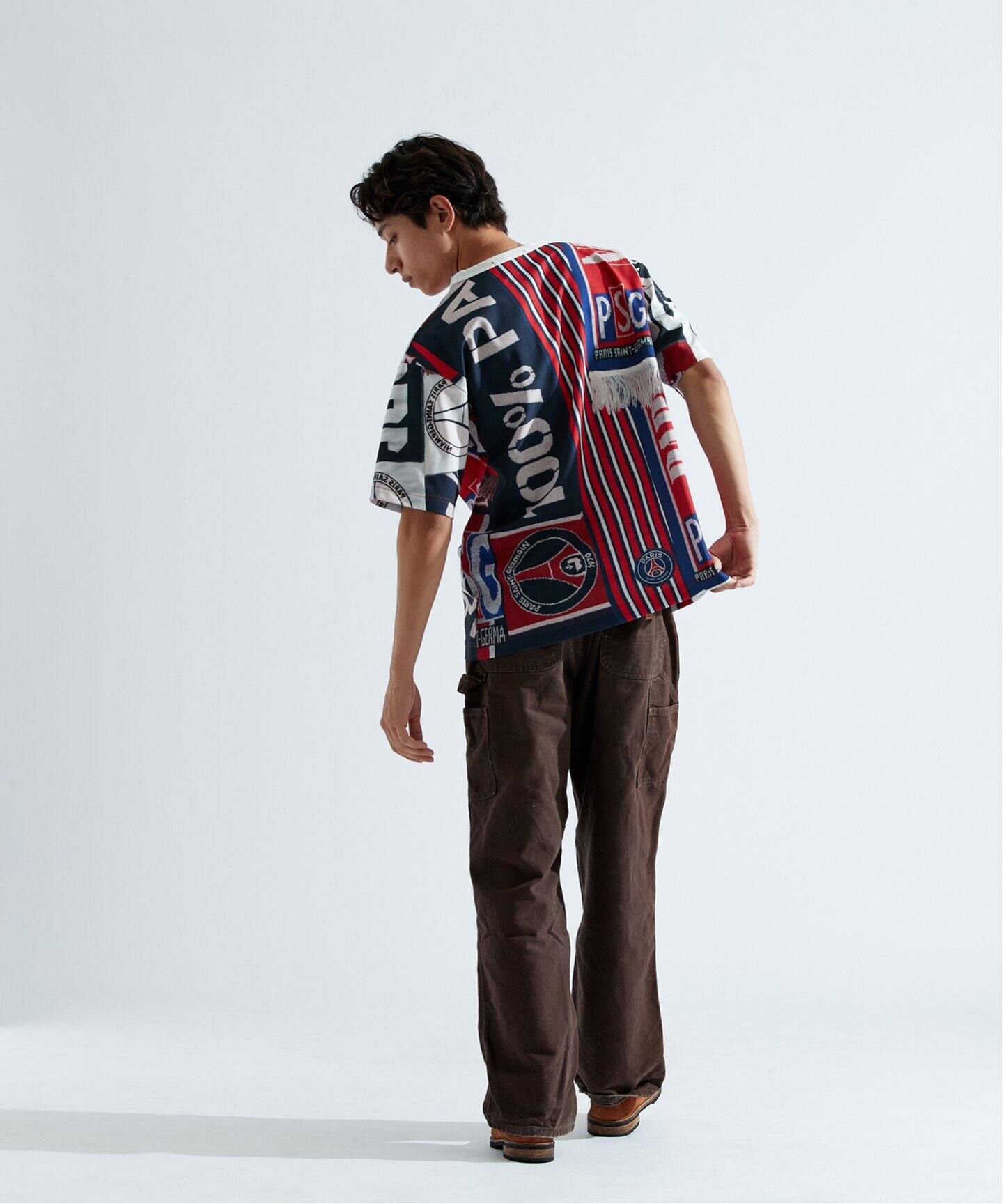 PSG / パリ・サン＝ジェルマン】 JP Vintage Scarf Printed T