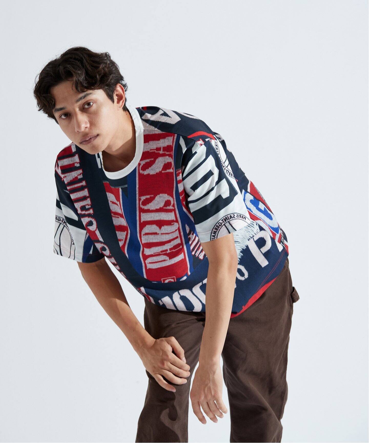 PSG / パリ・サン＝ジェルマン】 JP Vintage Scarf Printed T-shirt（T