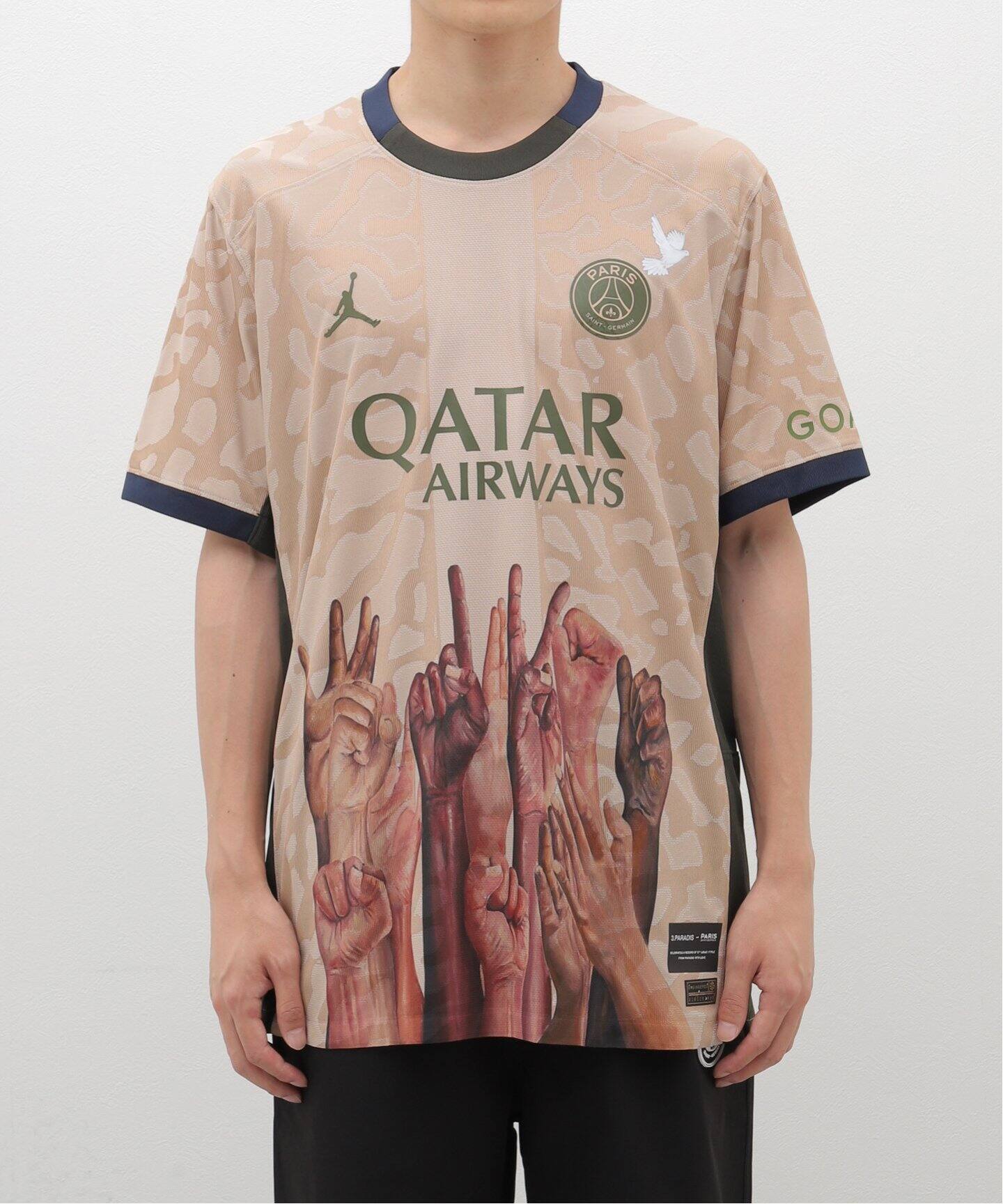 JORDAN × Paris Saint-Germain】PSG x 3.PARADIS VAPOR JERSEY（T 