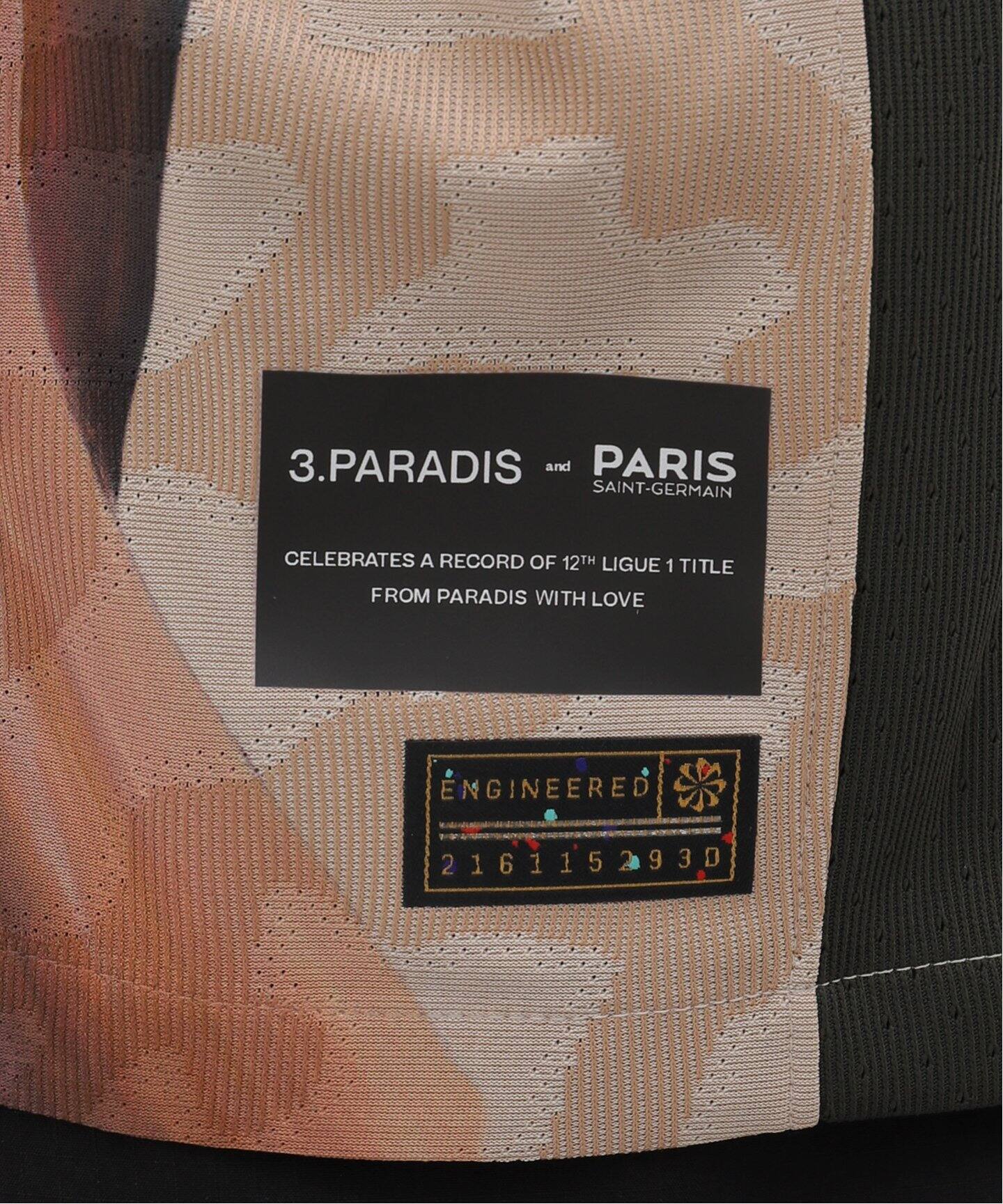 JORDAN × Paris Saint-Germain】PSG x 3.PARADIS VAPOR JERSEY（T 