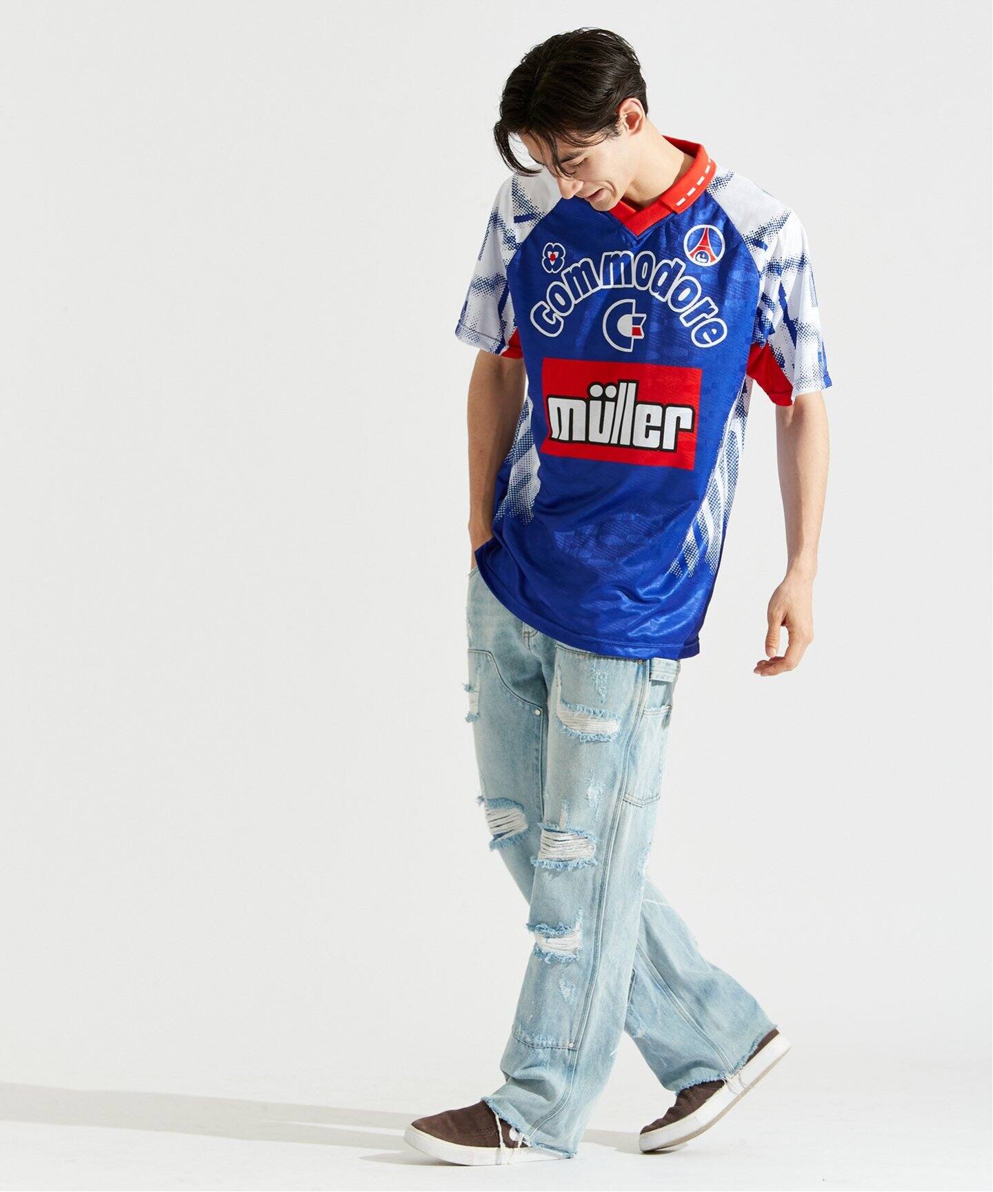 PSGパリサンジェルマン パリ・サンジェルマン1992アウェイシャツ Paris Saint-Germain Mens Classic Shirts, PSG Mens Vintage