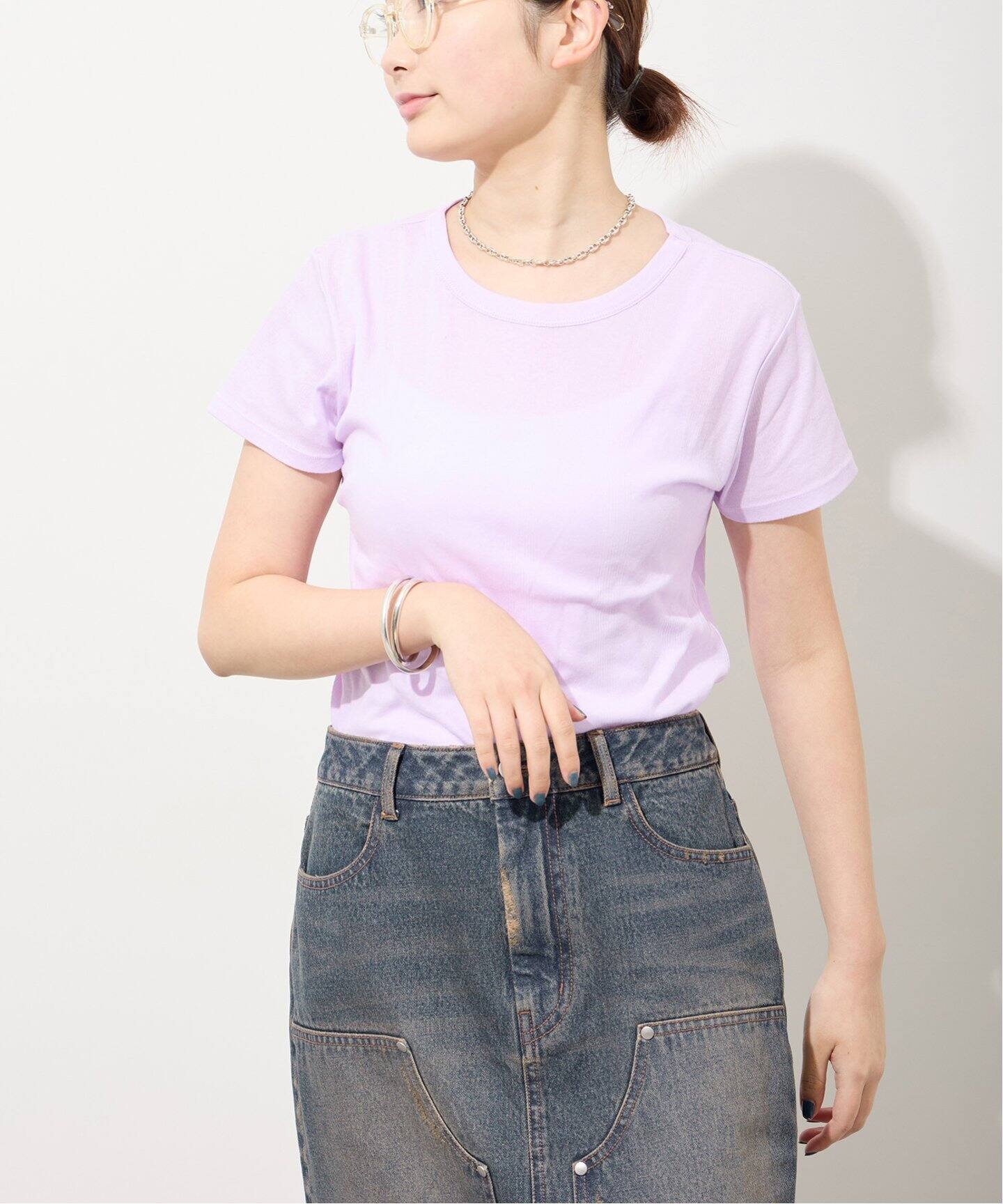 tシャツ R.P.miller/ミラー Sheer Crew L/S tee シア―トップス レディース R.P.miller/ミラー Sheer Crew L/S tee シア―トップス（Tシャツ