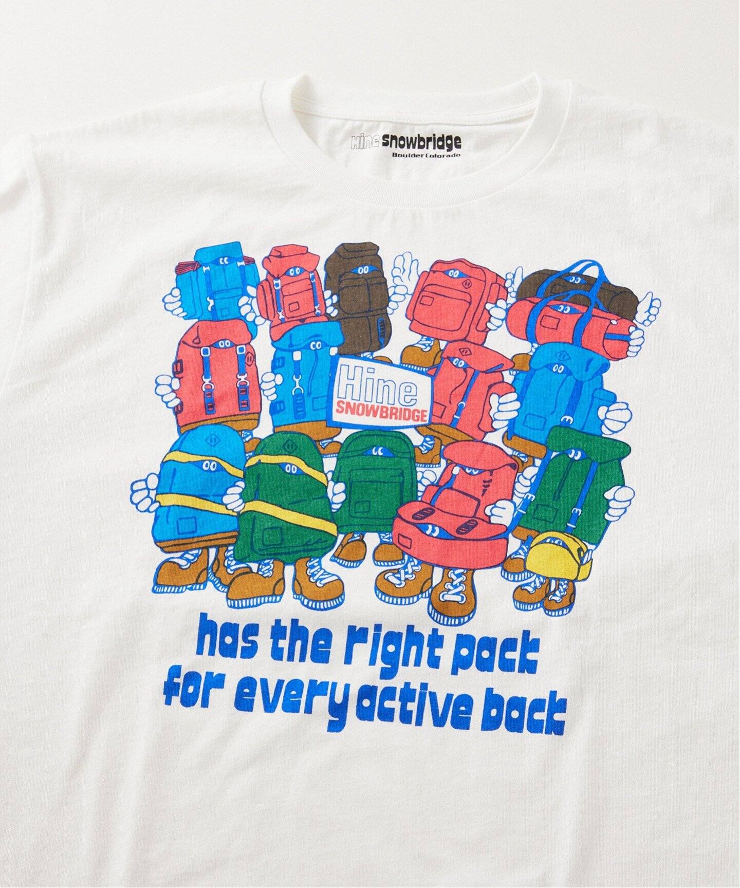 HINE SNOWBRIDGE / ハイン スノウブリッジ 別注 プリント Tシャツ（T 