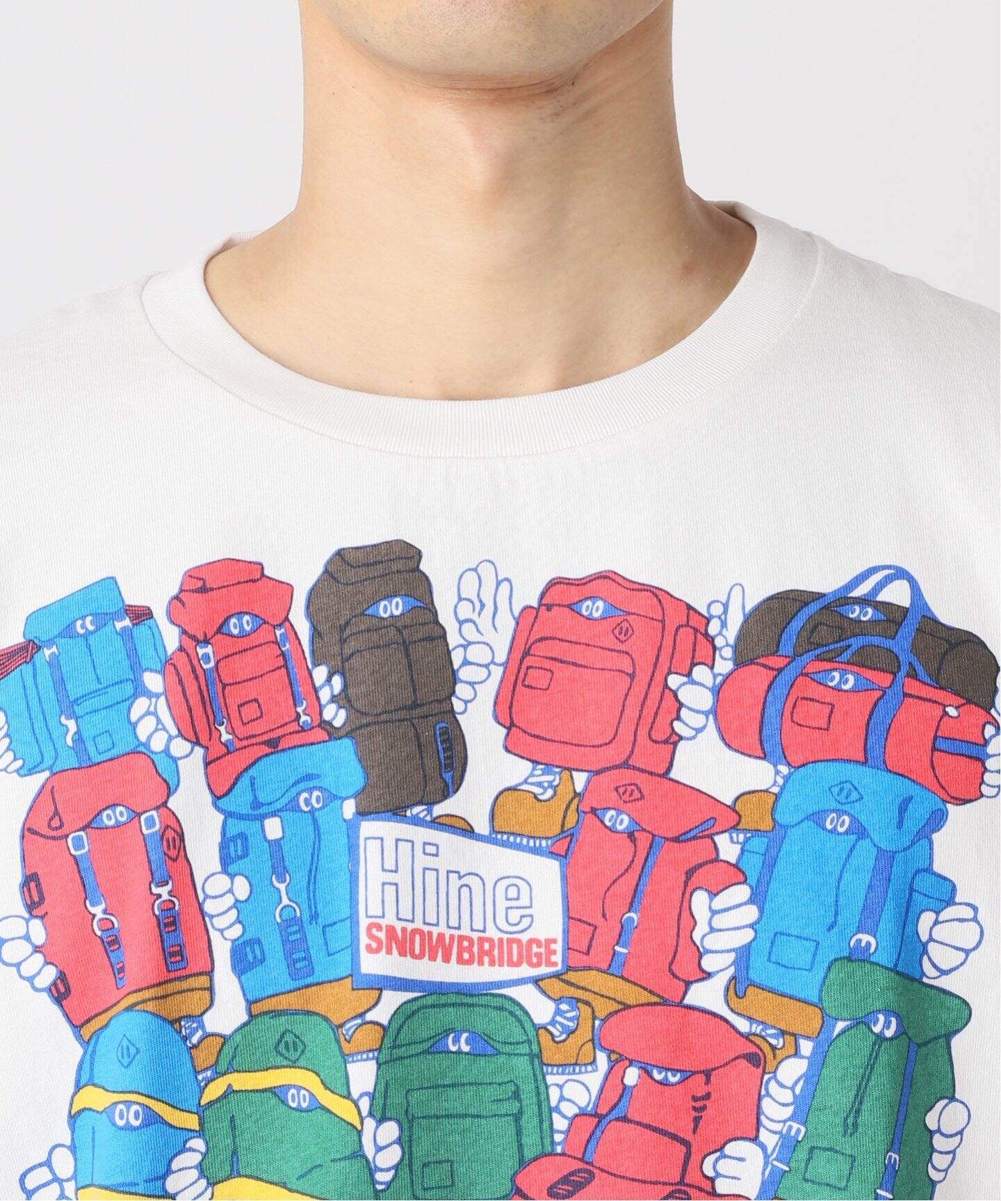 HINE SNOWBRIDGE / ハイン スノウブリッジ 別注 プリント Tシャツ（T