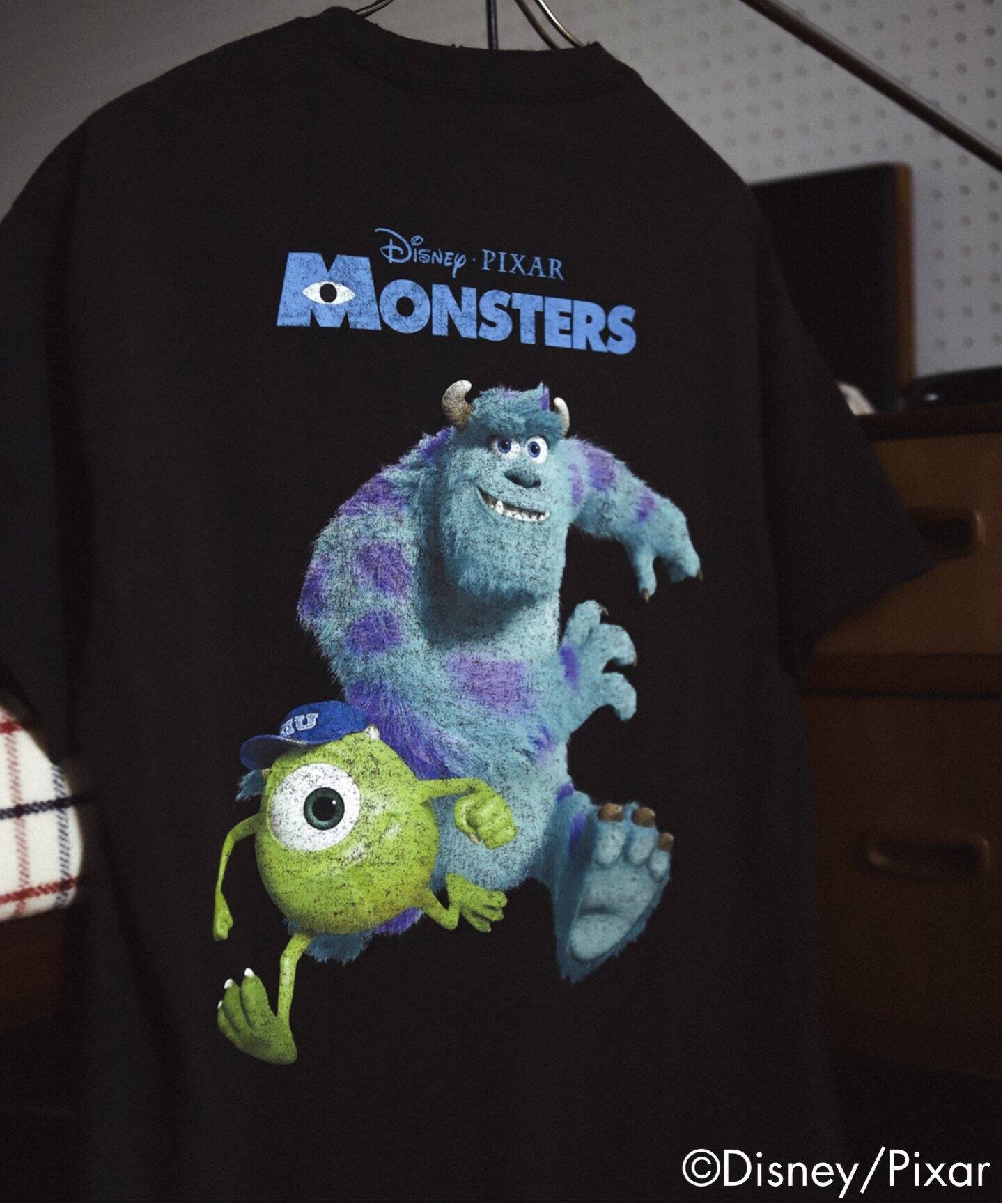 Disney◆Tシャツ/S/コットン/CRM DISNEY / PIXAR 別注 プリントTシャツ（Tシャツ／カットソー