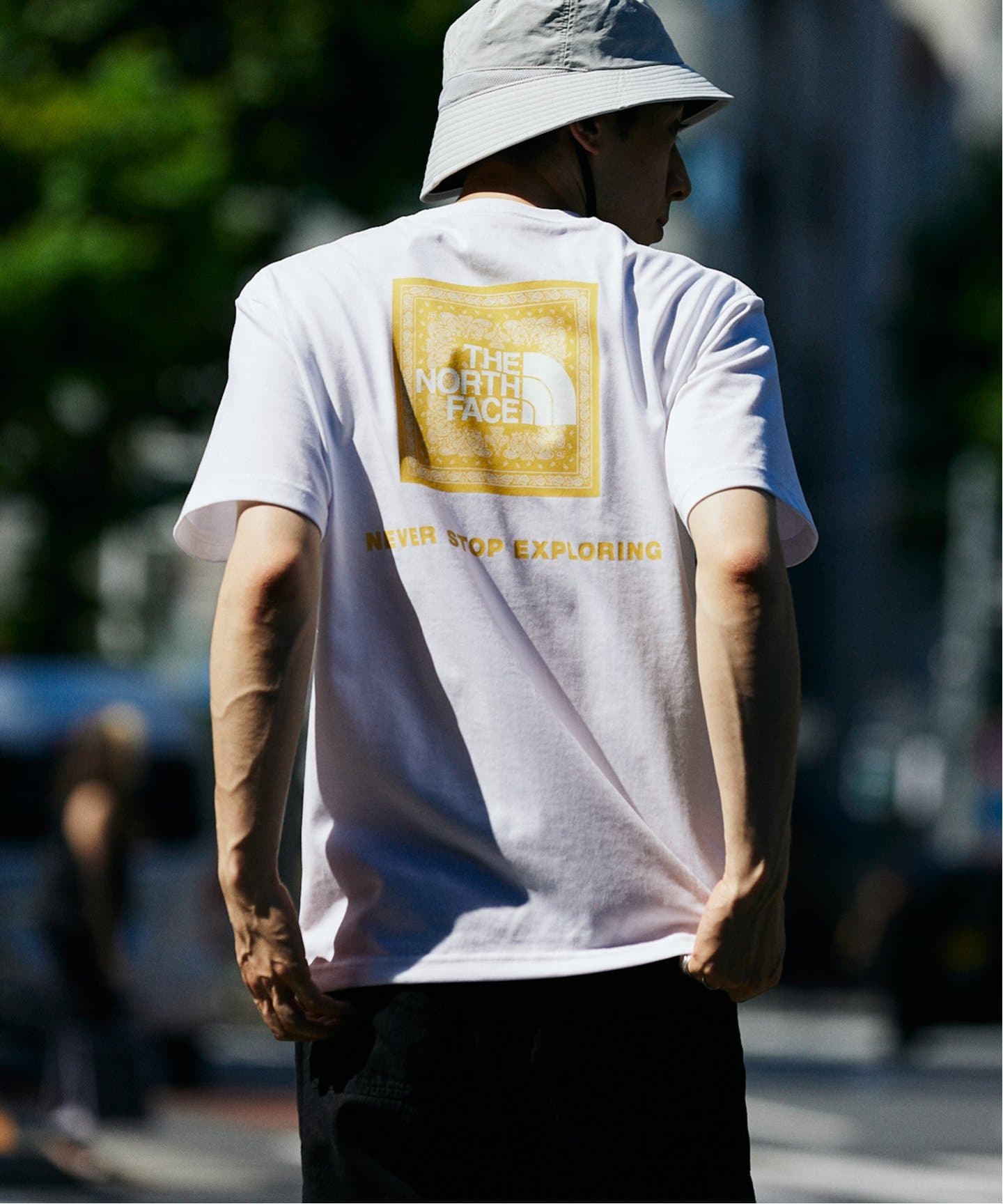THE NORTH FACE S/S Bandana Square Logo T NT32446（Tシャツ