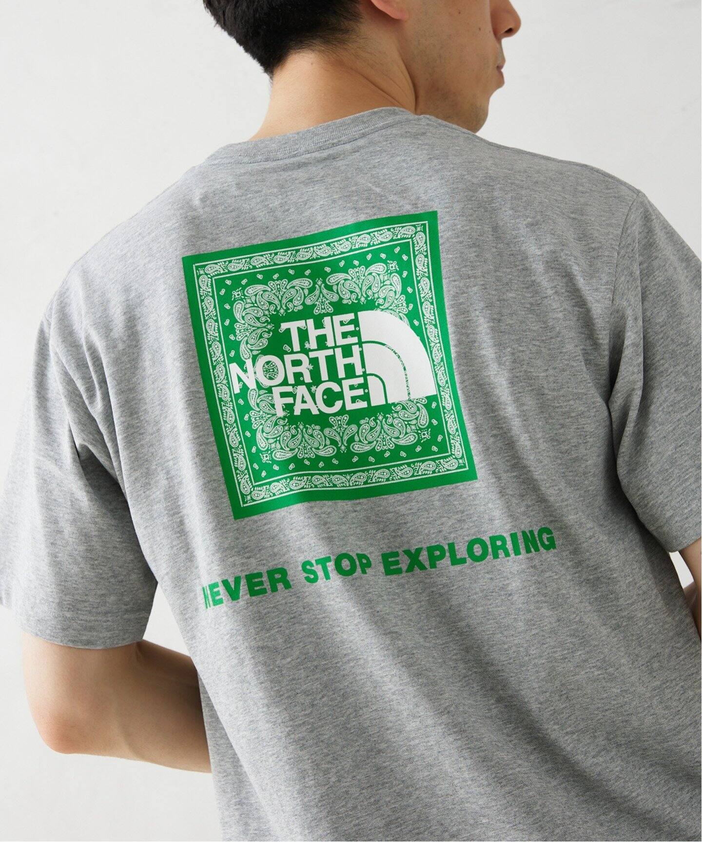 ☆海外限定品!THE NORTH FACE パッチロゴ Tシャツ THE NORTH FACE ザ・ノース・フェイス バンダナスクエアロゴ T