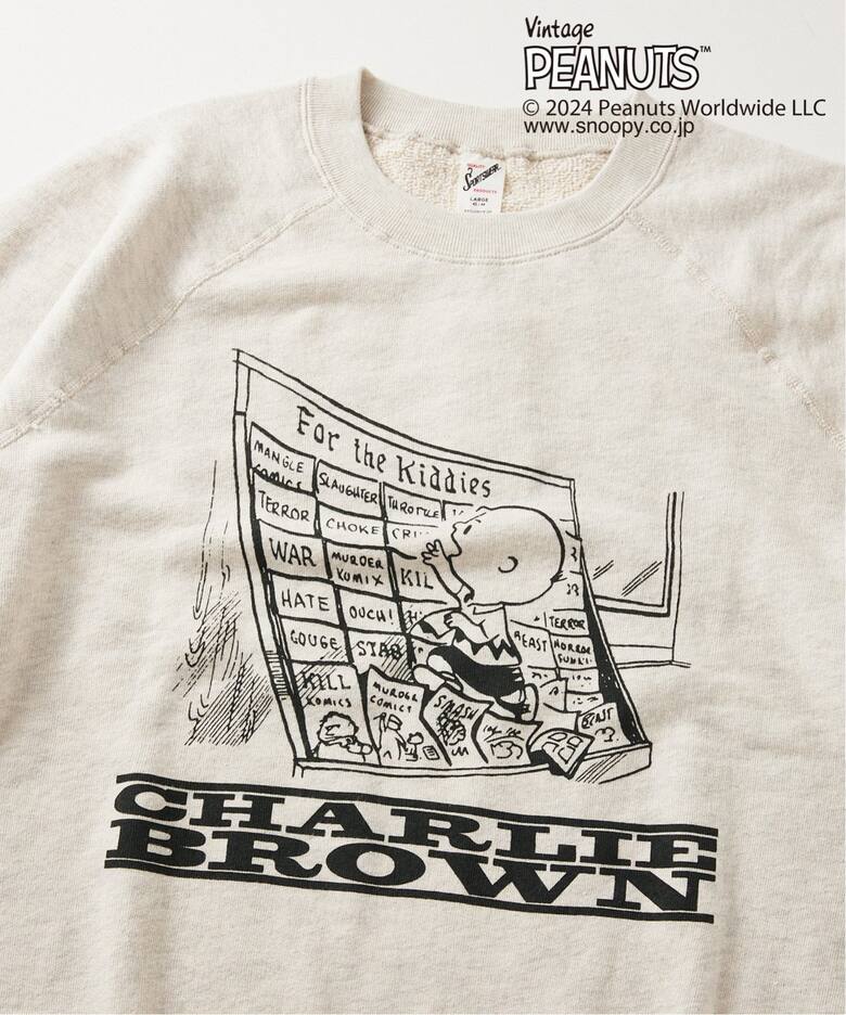 PEANUTS × SPORTS WEAR by relume 別注 ハーフスリーブスウェット 