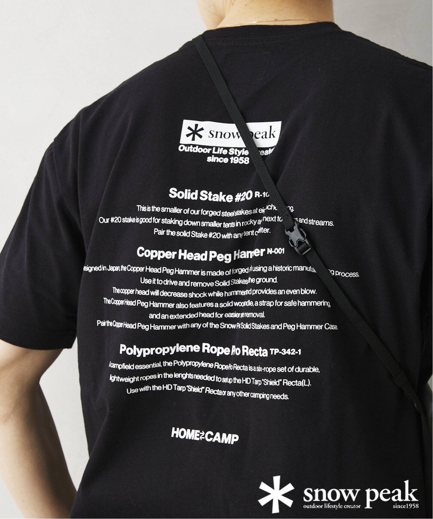 SNOW PEAK / スノーピーク】別注 Camp tour バックプリントTシャツ（T 