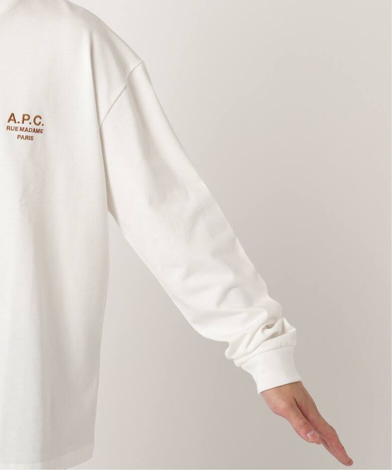 A.P.C./アー・ペー・セー 別注 ロゴ刺繍 ロングスリーブT（Tシャツ 