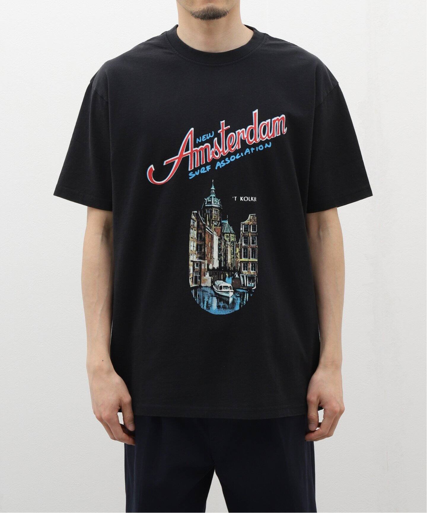 【NEW AMSTERDAM SURF ASSOCIATION】AMSTERDAM LETTER Tシャツ