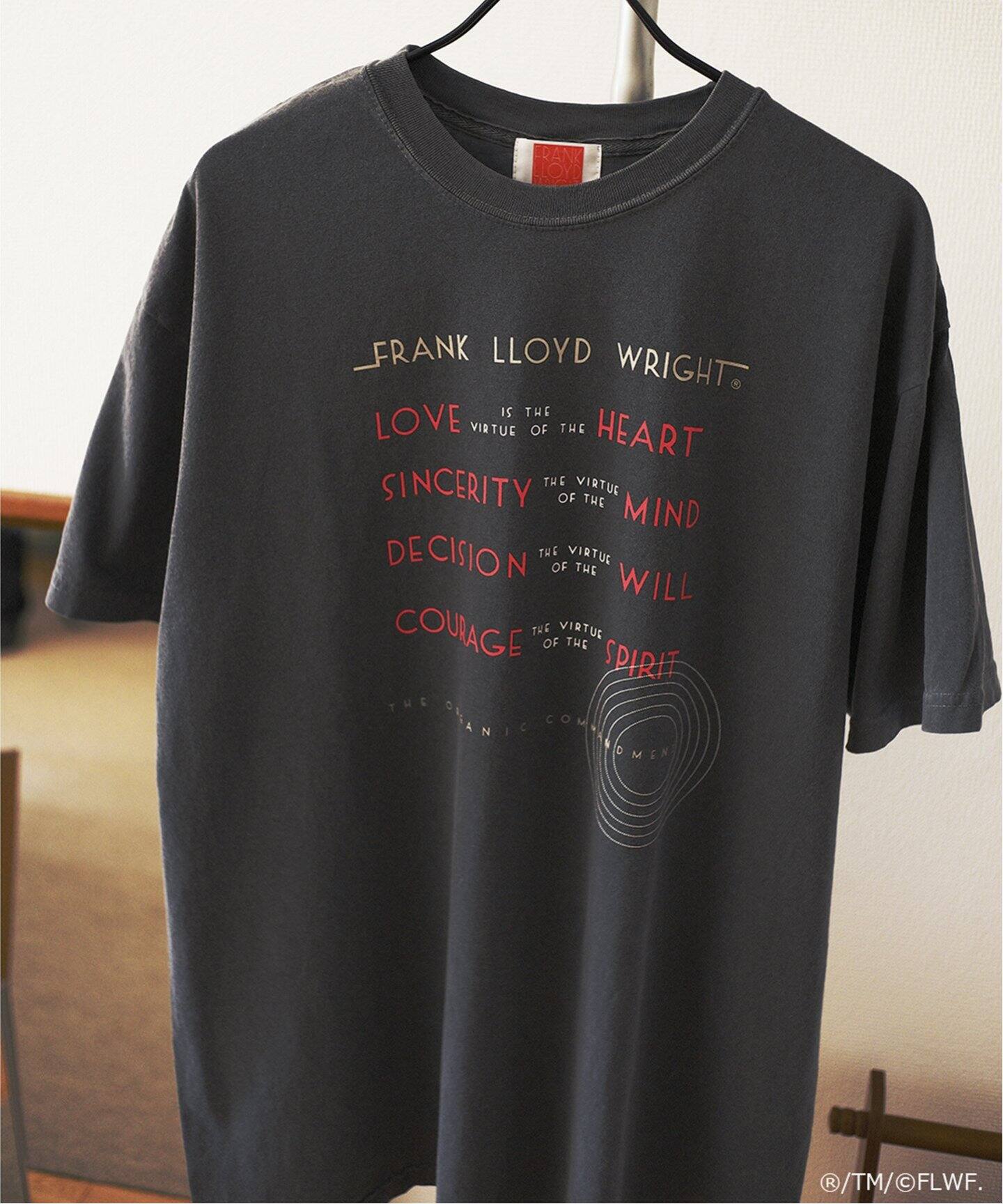 FRANK LLOYD WRIGHT Tシャツ 黒 Lサイズ FRANK LLOYD WRIGHT（フランク・ロイド・ライト）ヴィンテージT