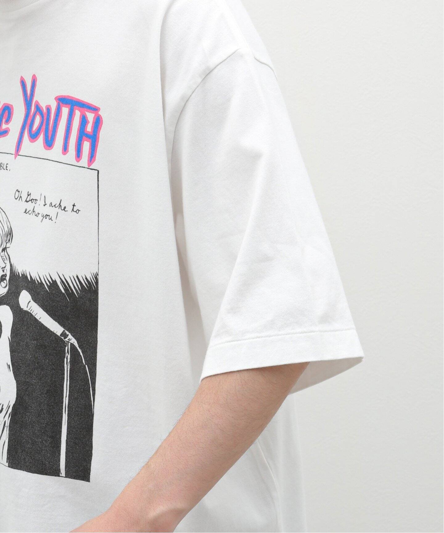 blurhms ROOTSTOCK × Sonic Youth】ECHO PRINT TEE WIDE（Tシャツ 