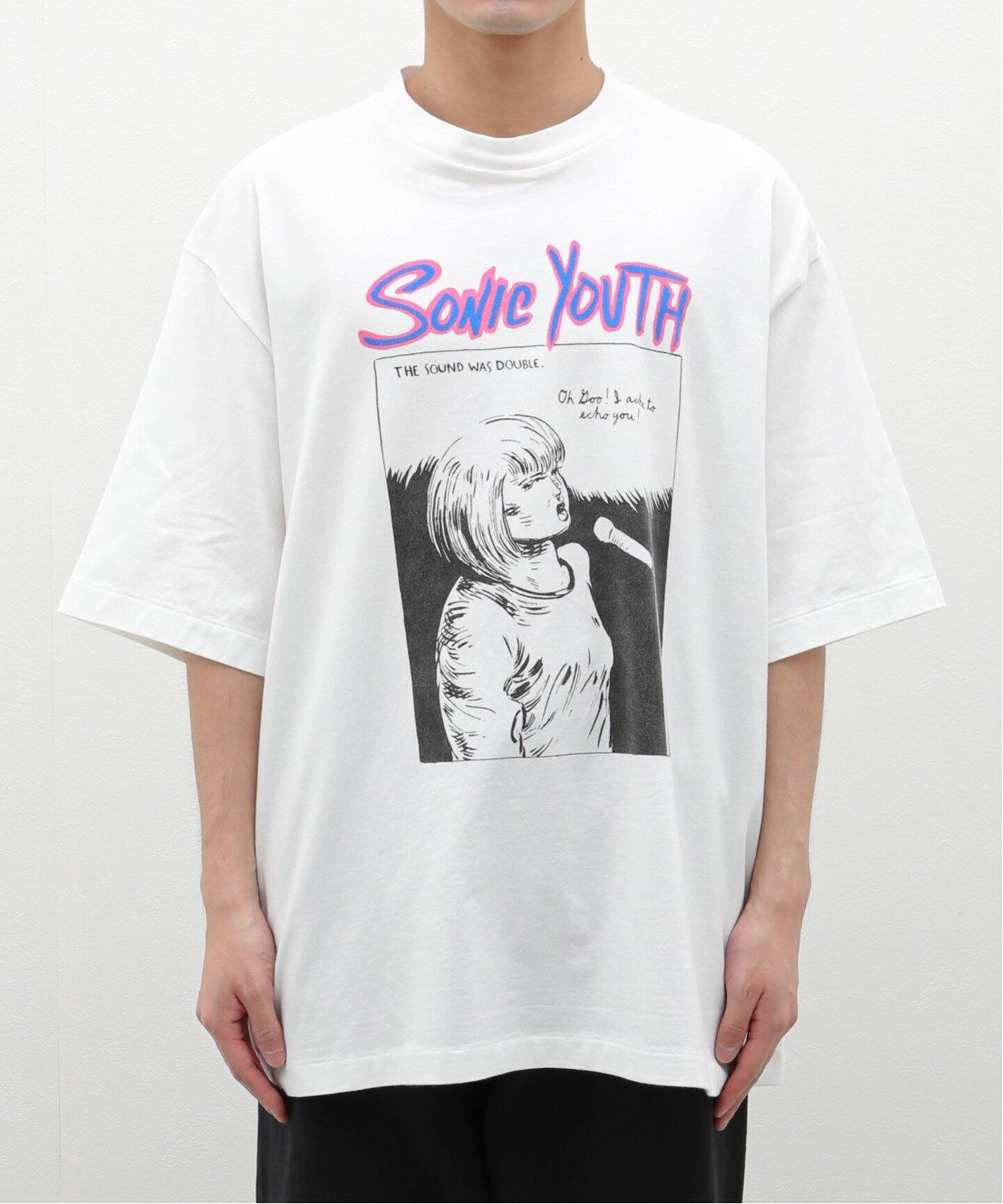 blurhms ROOTSTOCK × Sonic Youth】ECHO PRINT TEE WIDE（Tシャツ 