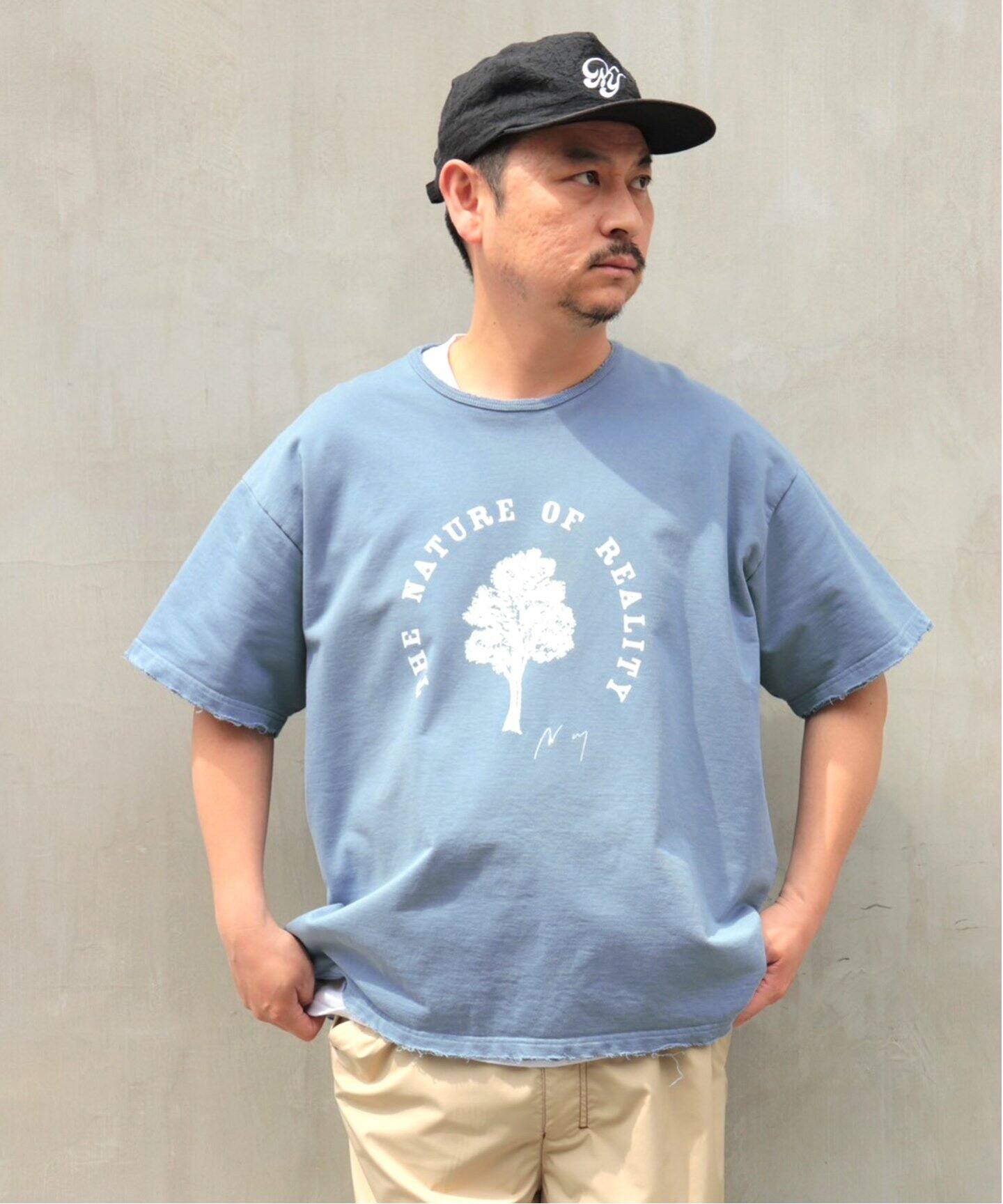 ANCELLM / アンセルム】DAMAGE AGING T-SHIRT（Tシャツ／カットソー  