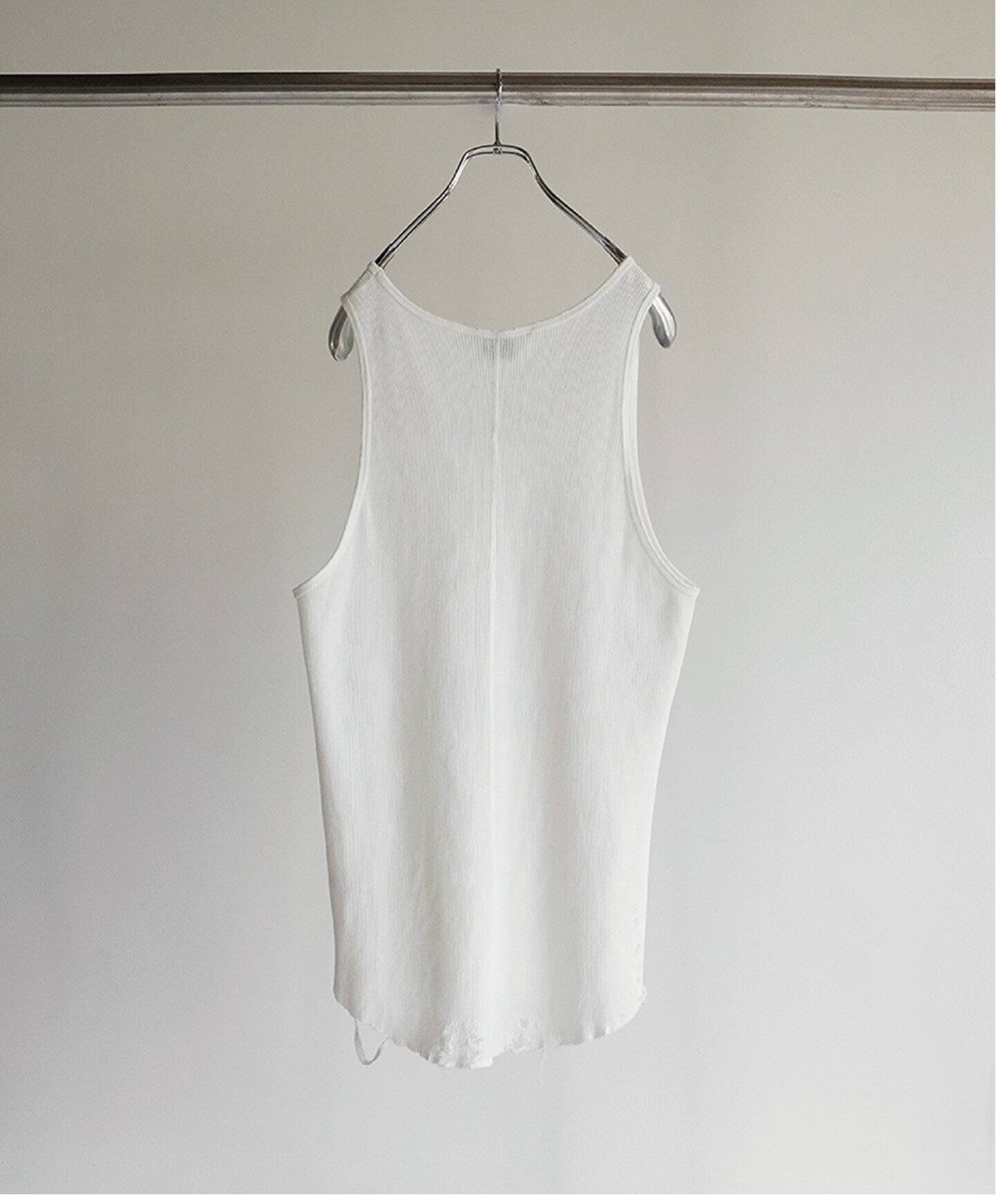 ANCELLM / アンセルム】DAMAGE WAFFLE TANK TOP（タンクトップ）｜WISM 