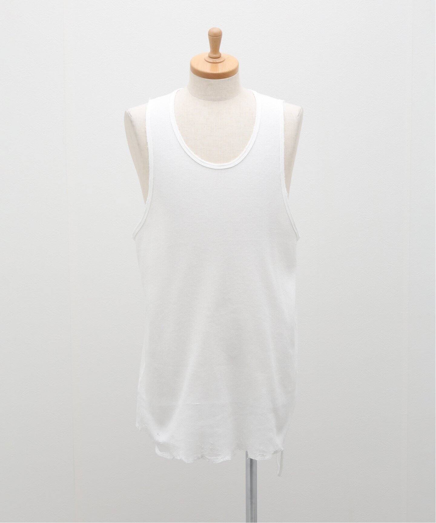 ANCELLM / アンセルム】DAMAGE WAFFLE TANK TOP（タンクトップ）｜WISM 
