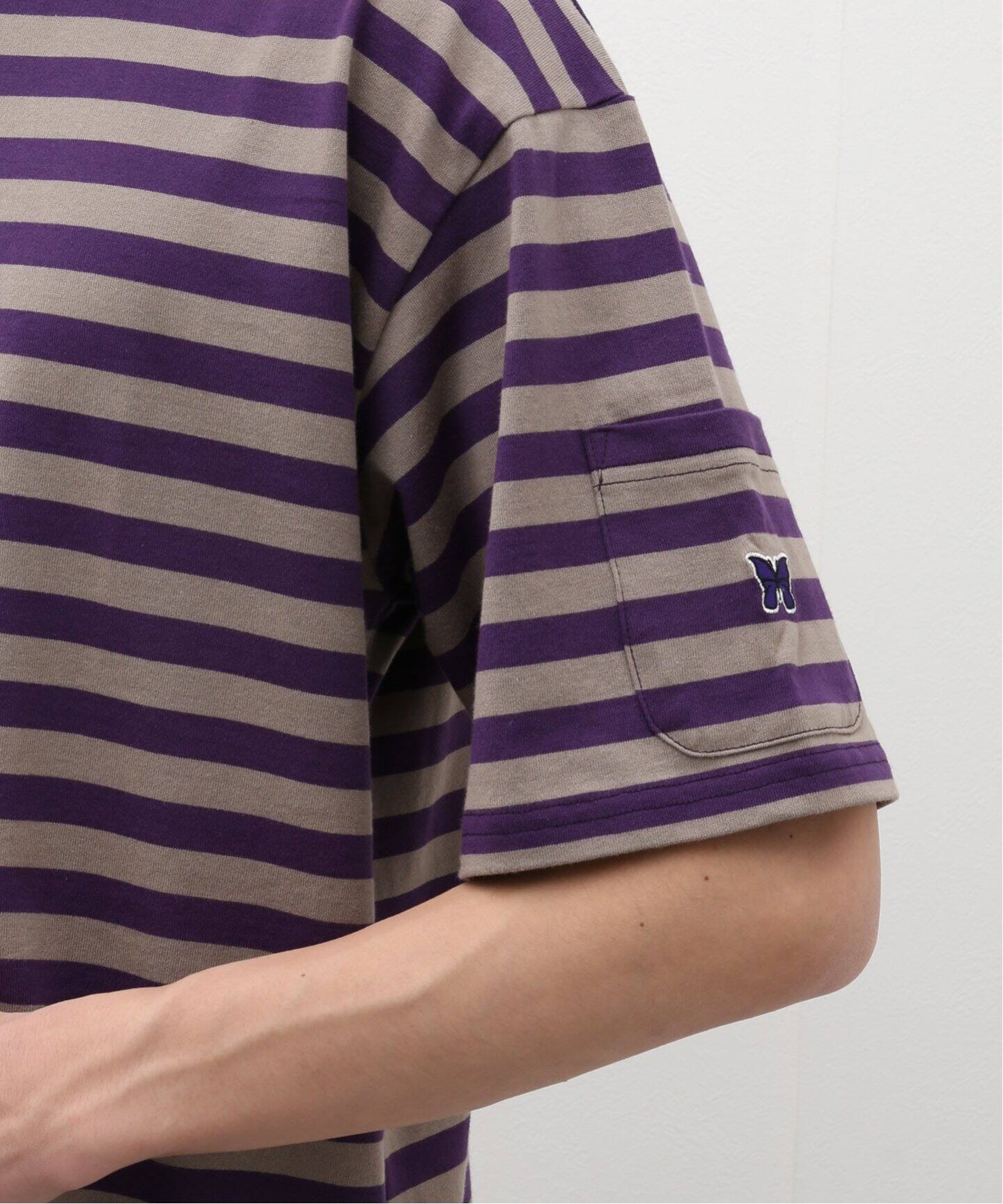 NEEDLES / ニードルズ】S/S CREW NECK TEE STRIPE JERSEY（Tシャツ 
