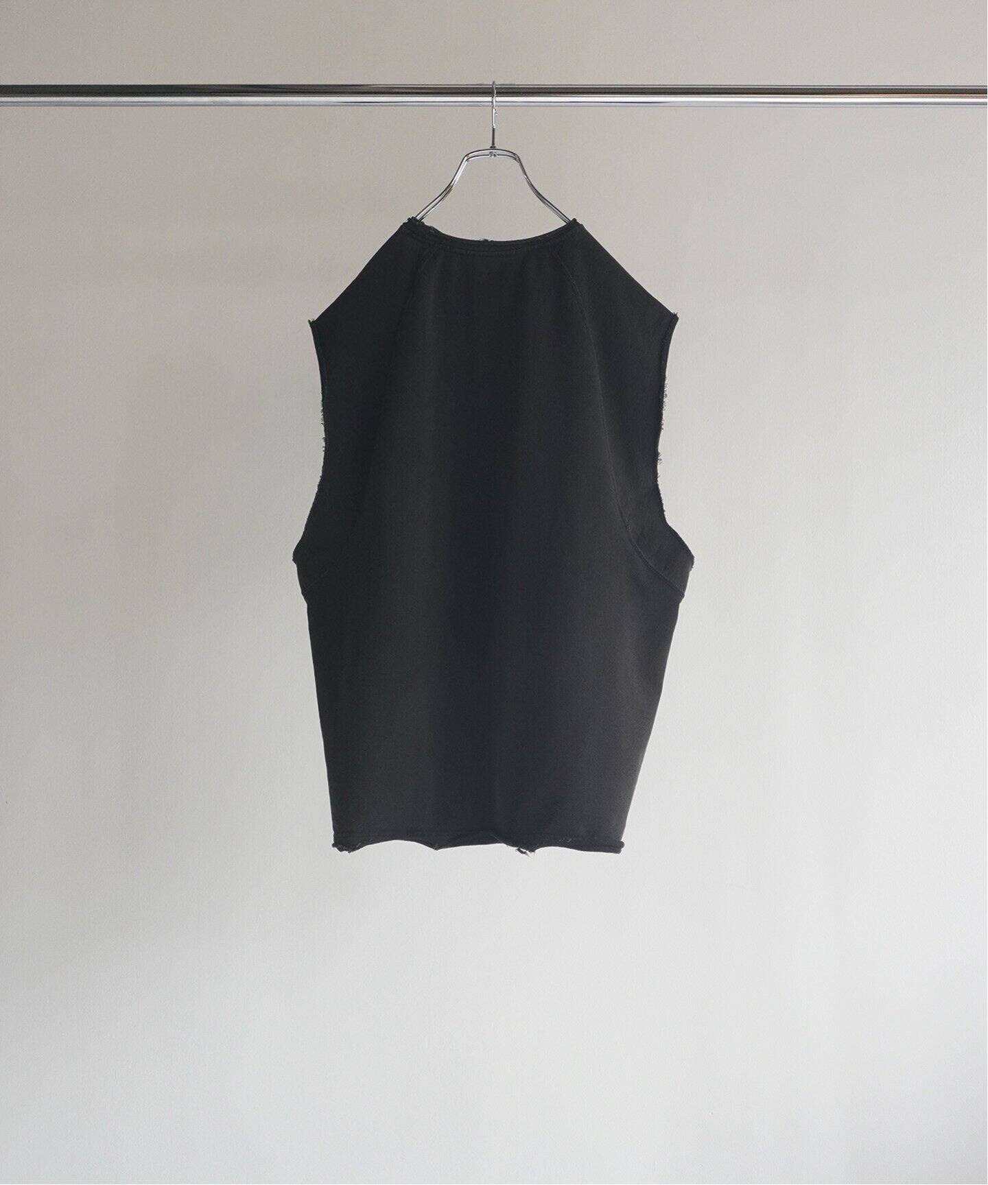 ANCELLM / アンセルム】SLEEVELESS AGING T-SHIRT（Tシャツ 