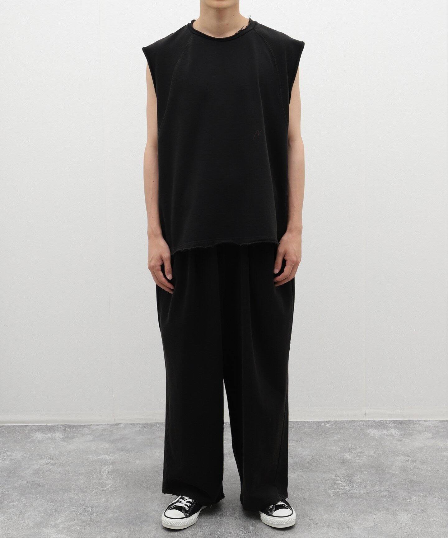 ANCELLM / アンセルム】SLEEVELESS AGING T-SHIRT（Tシャツ 