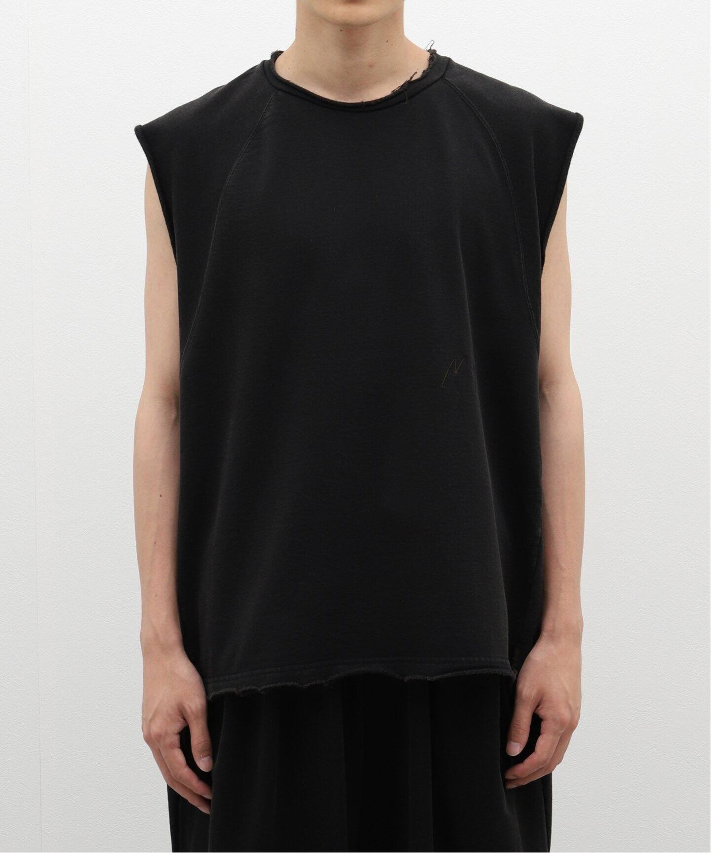 ANCELLM / アンセルム】SLEEVELESS AGING T-SHIRT（Tシャツ 