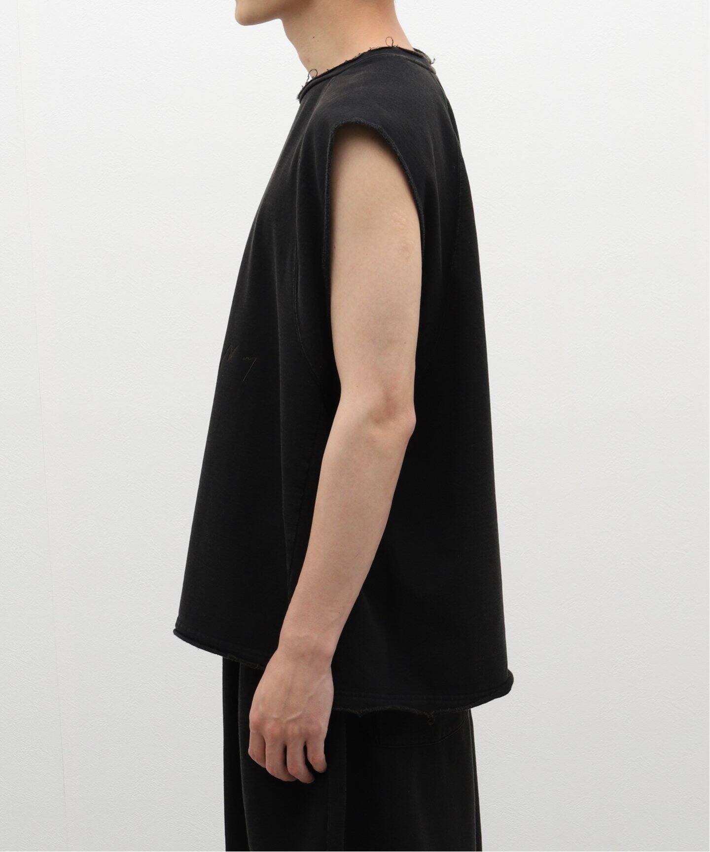 ANCELLM / アンセルム】SLEEVELESS AGING T-SHIRT（Tシャツ 
