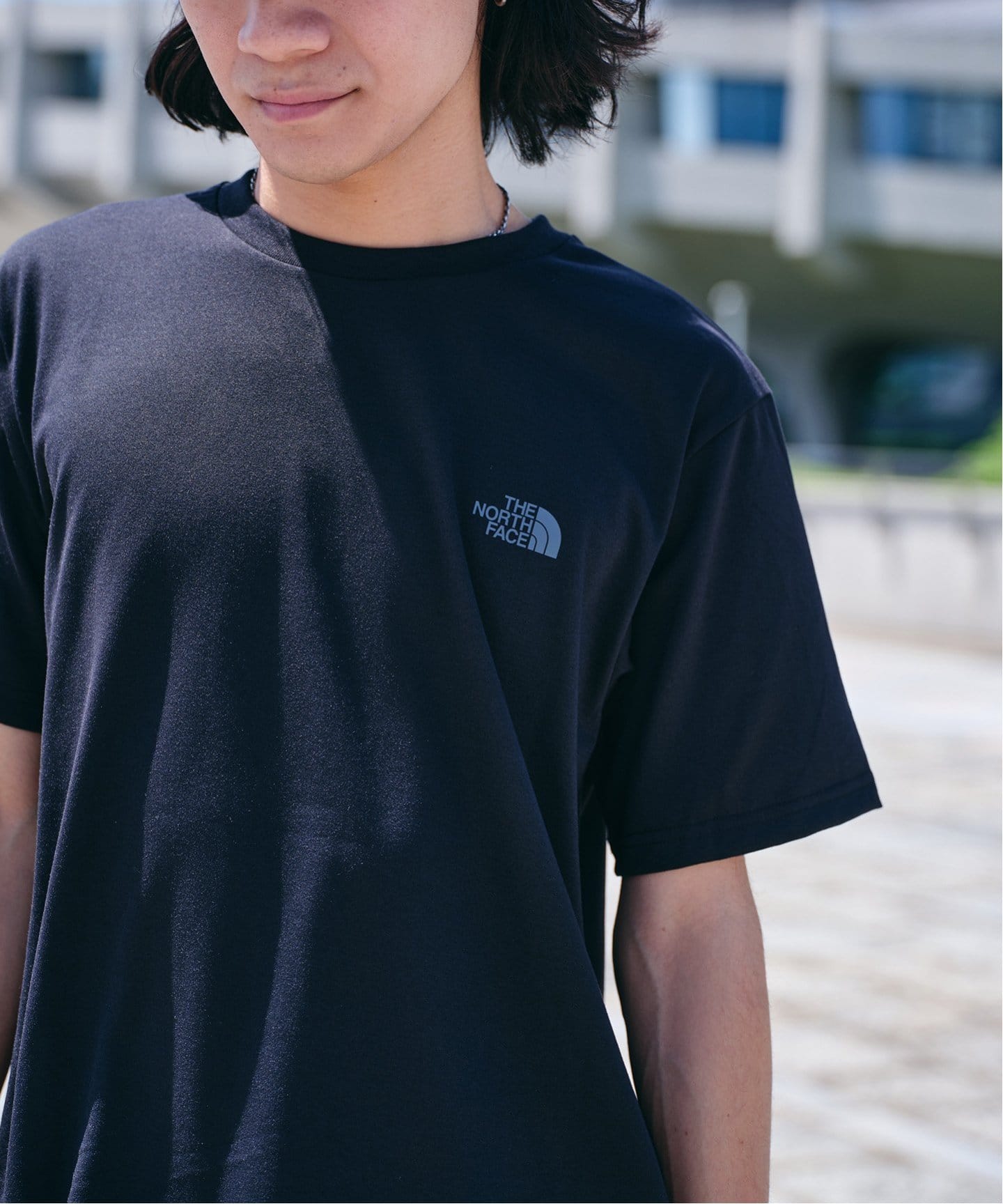 Buy The North Face Black Vertical Print 100% Cotton T-Shirt