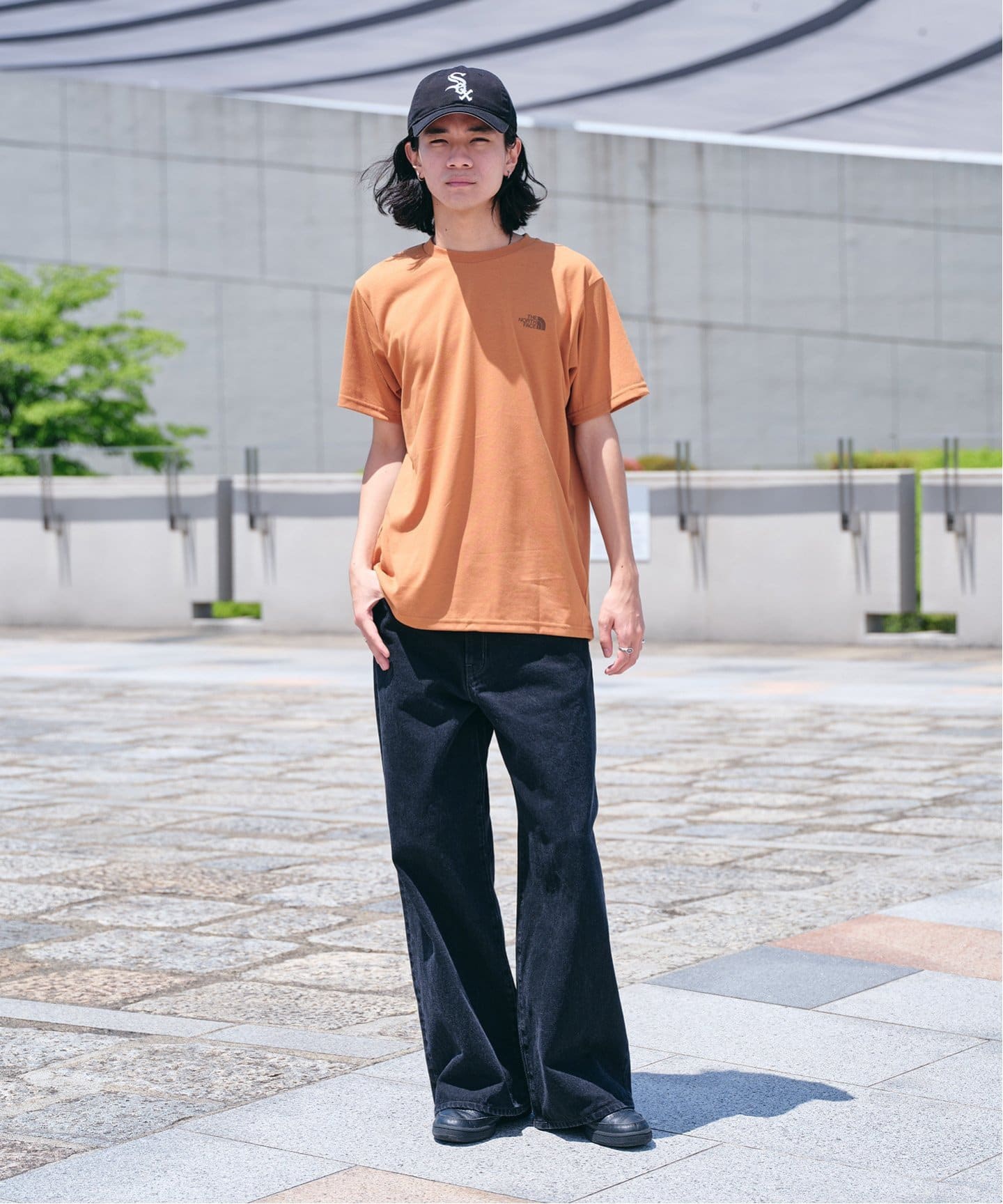 THE NORTH FACE / S/S Square Mountain Logo NT32377（Tシャツ