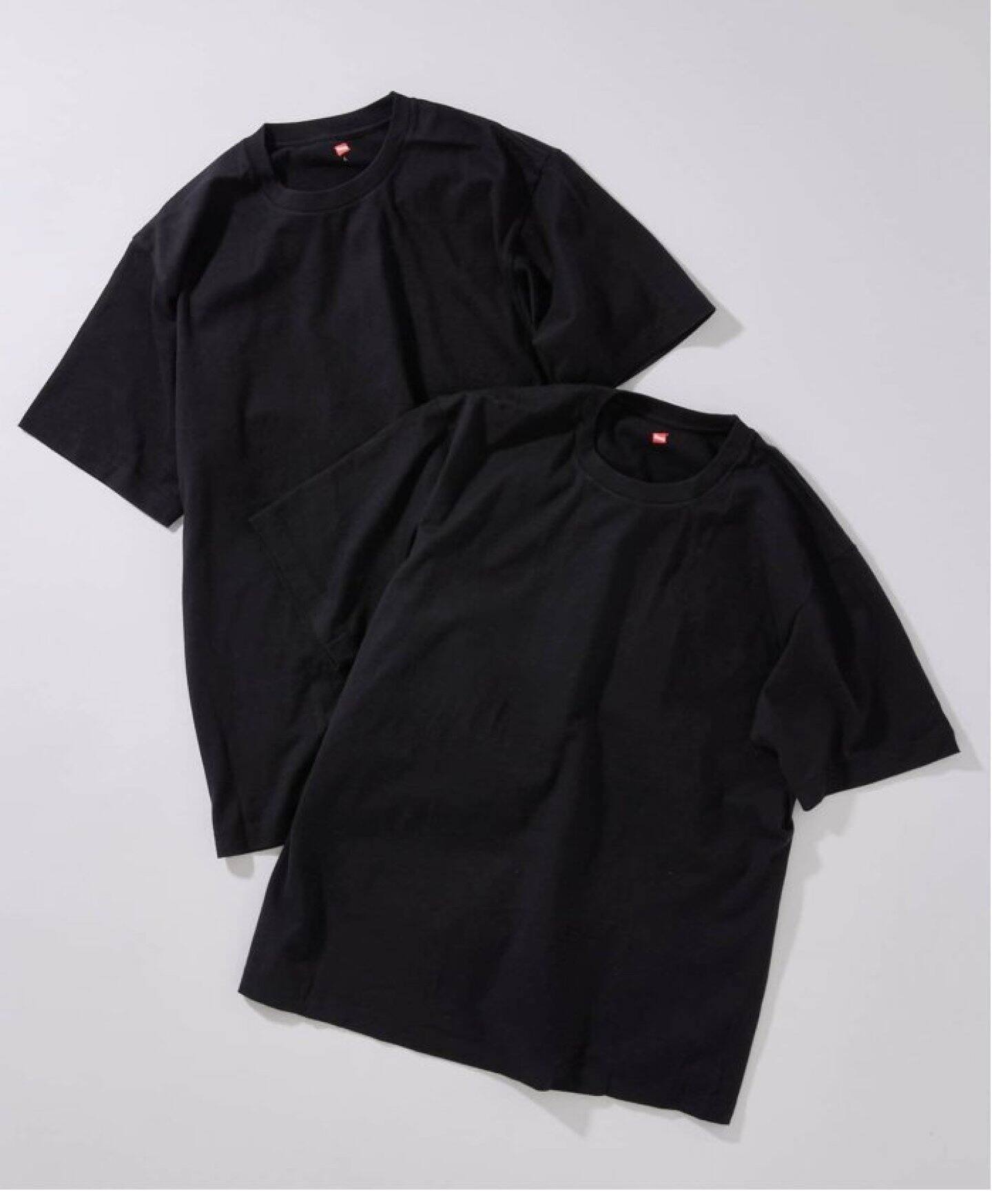 2枚セット”【HANES / ヘインズ】別注 2パックオーガニックコットンT 