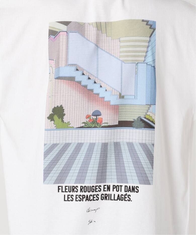 skin × Ana Popescu / SAMEDI プリントTシャツ（Tシャツ／カットソー 