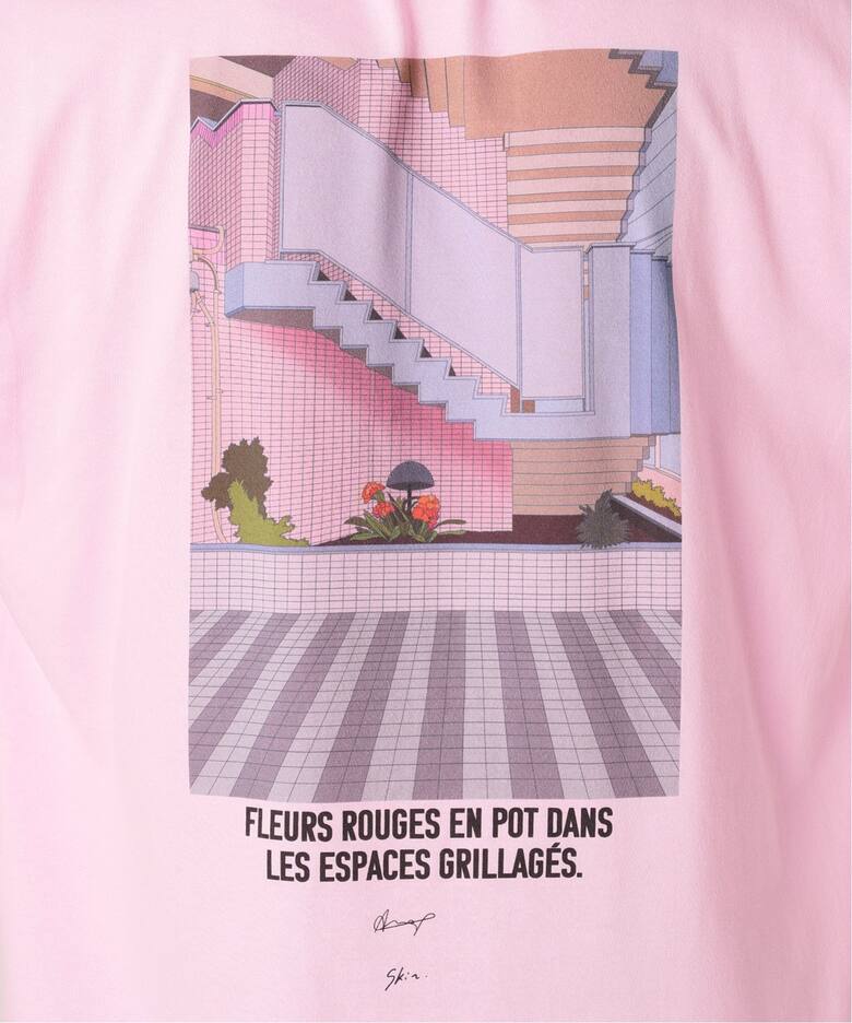 skin × Ana Popescu / SAMEDI プリントTシャツ（Tシャツ／カットソー 