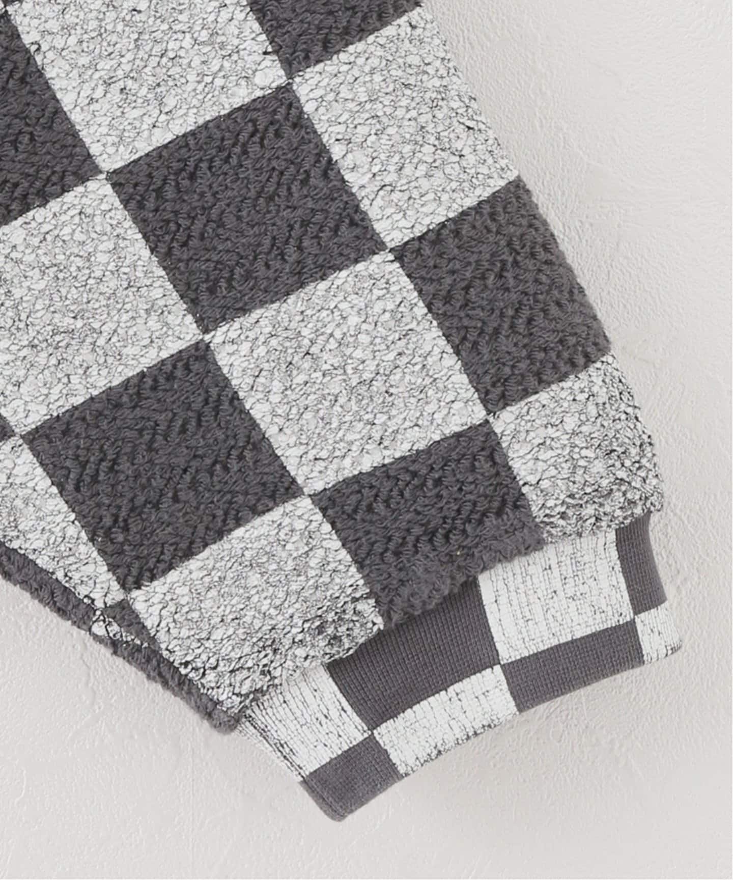 ERL / イーアールエル】 MEN YELLOW CHECKER SWIRL HOODIE KNIT