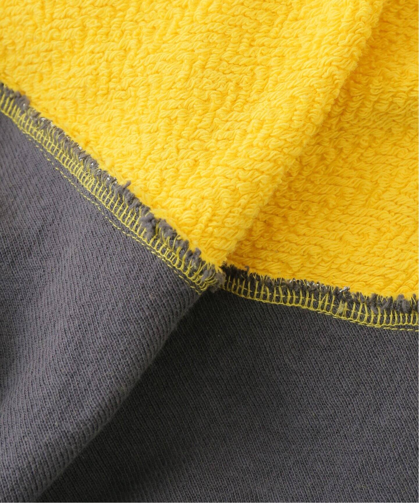 ERL / イーアールエル】 MEN YELLOW CHECKER SWIRL HOODIE KNIT