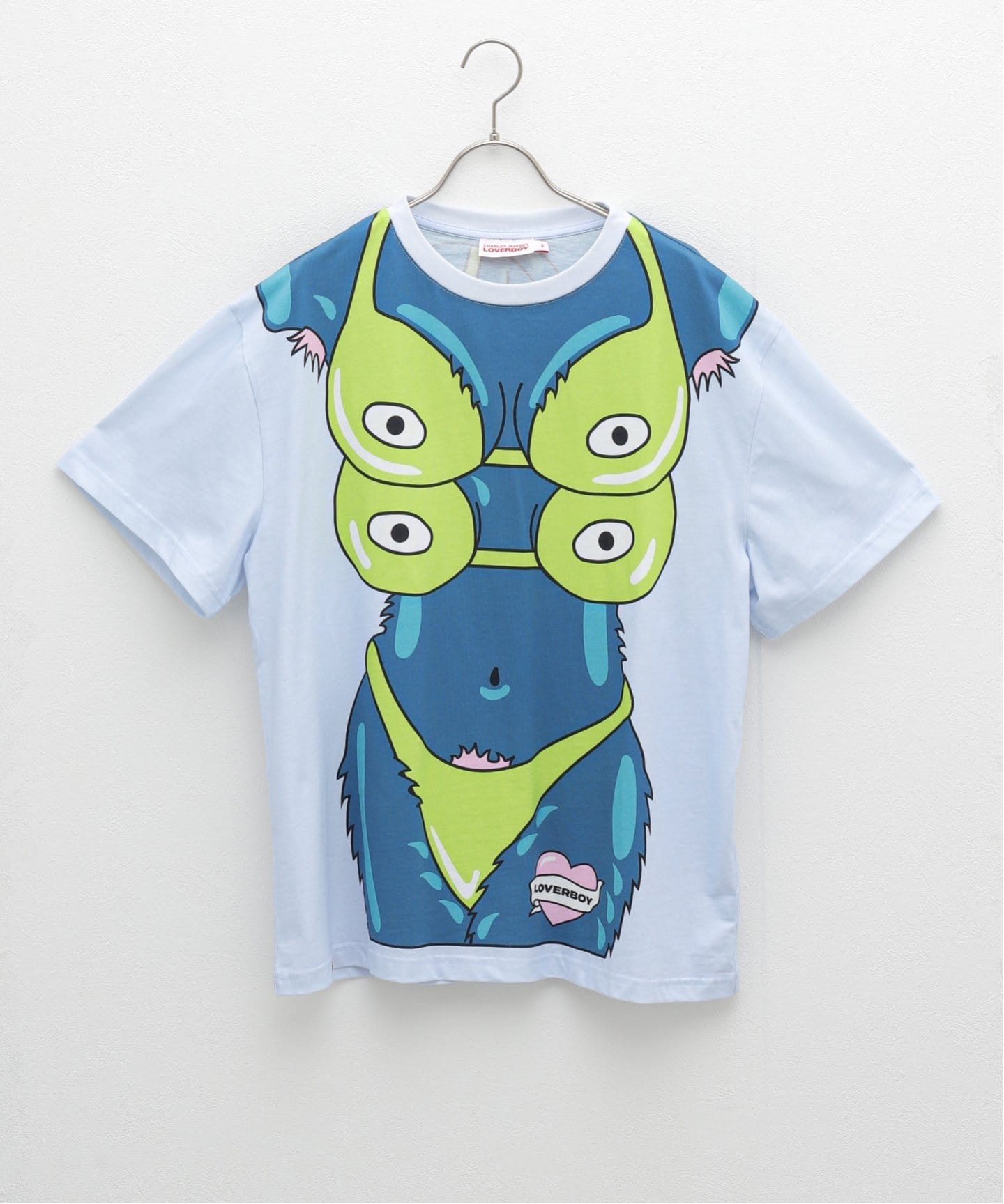 【Charles Jeffrey Loverboy】 ストライプTシャツ PATCH LONG SLEEVE 2-IN-1 TEE | CHARLES JEFFREY LOVERBOY