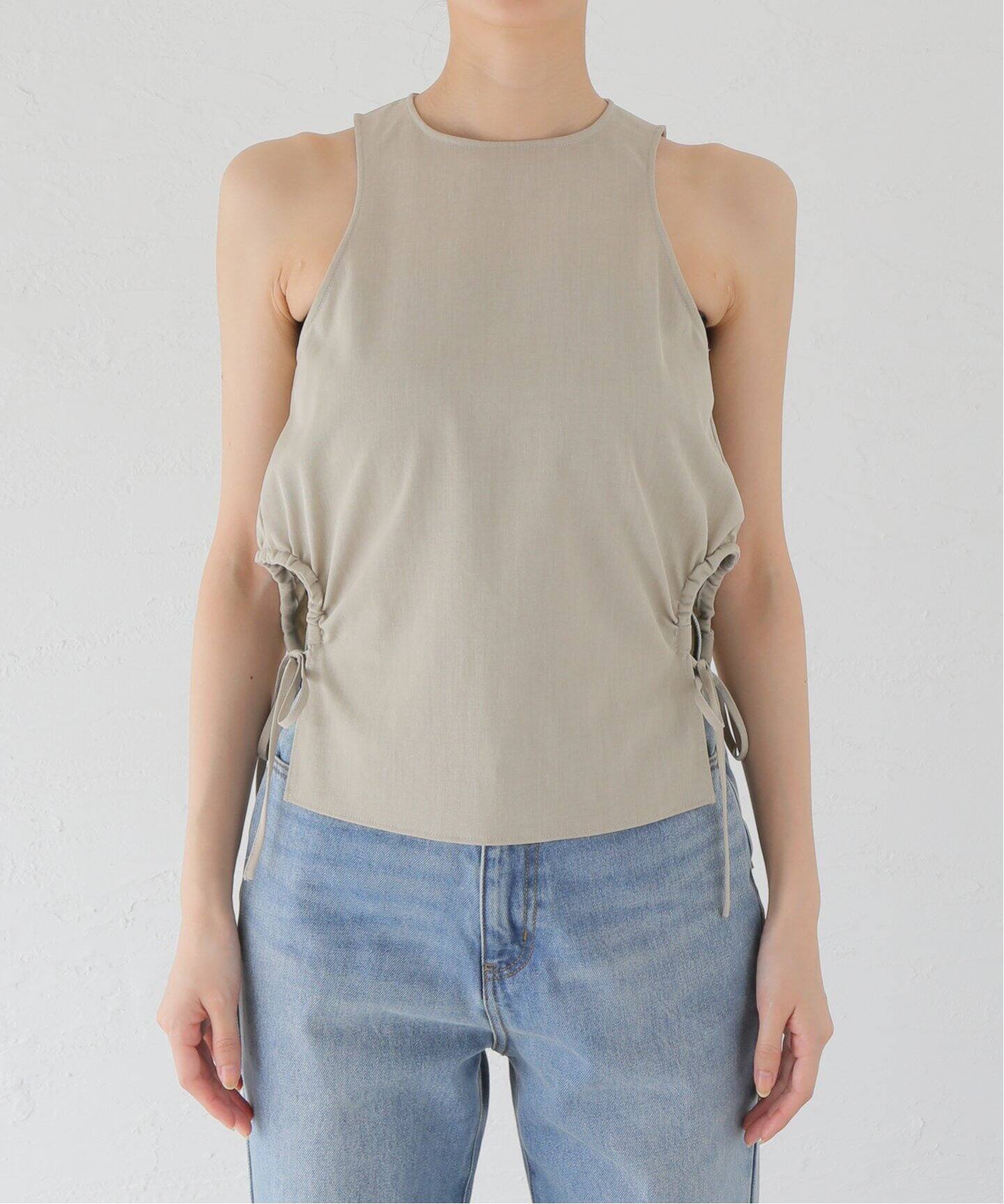 【新品未使用】 Side Gather Tops 【TODAYFUL】 TODAYFUL（トゥデイフル）の「Side Gather Tops（タンクトップ