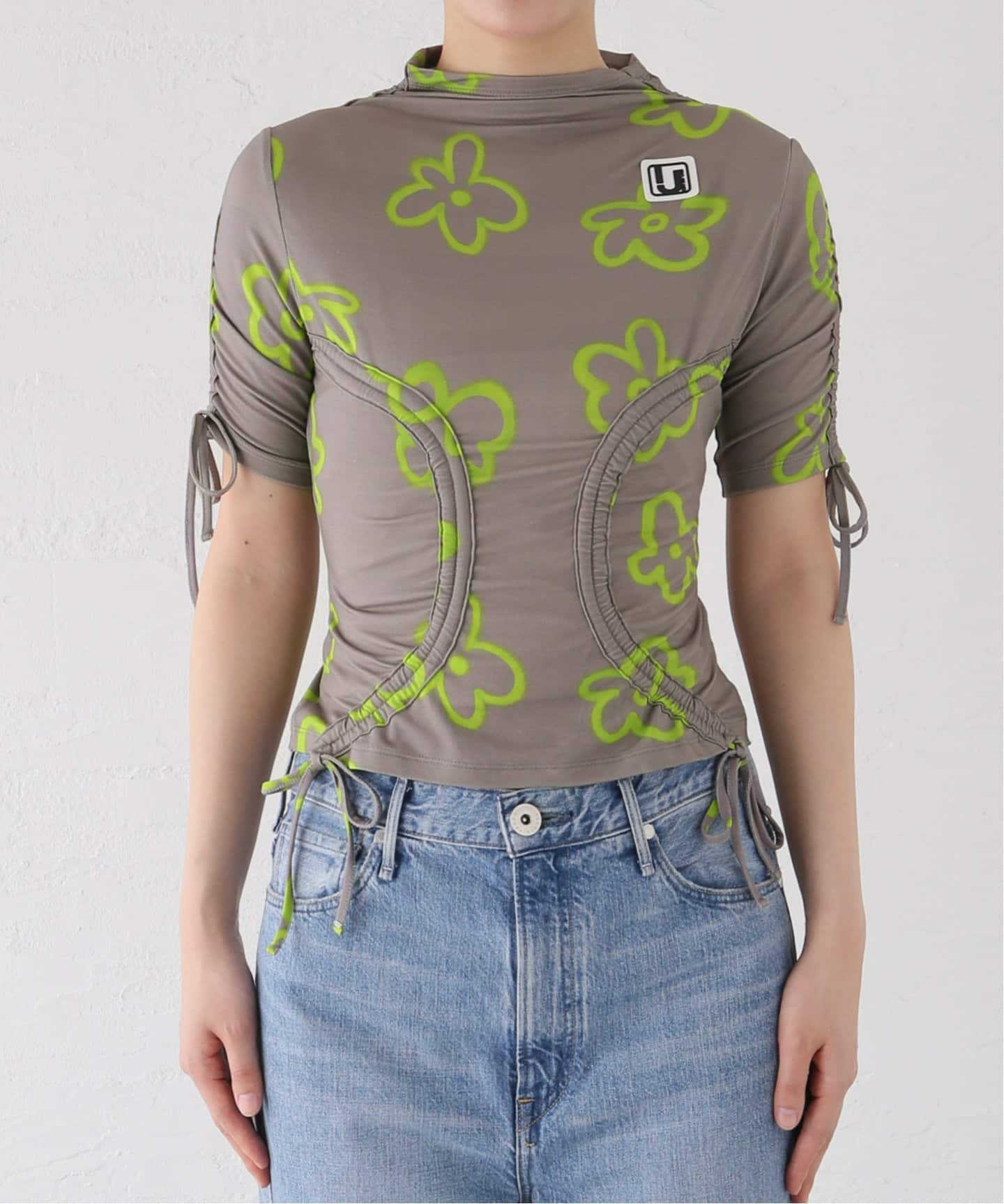 irojikake Transform Tops(BLACK) フラワープリント irojikake Transform Tops(BLACK) フラワープリント irojikake