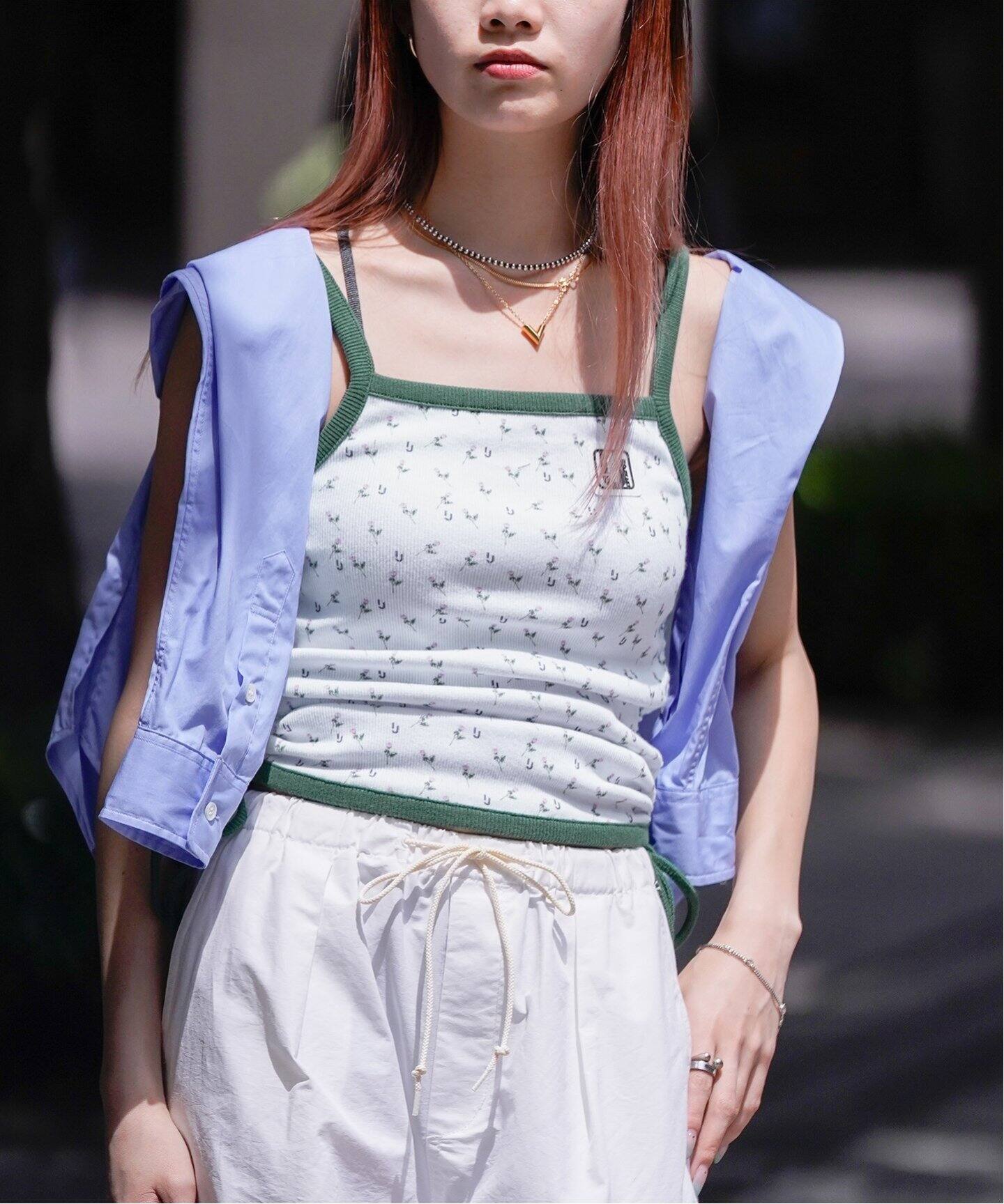 IROJIKAKE - Rose Camisole キャミソール Rose Camisole（NAVY） - irojikake - online store