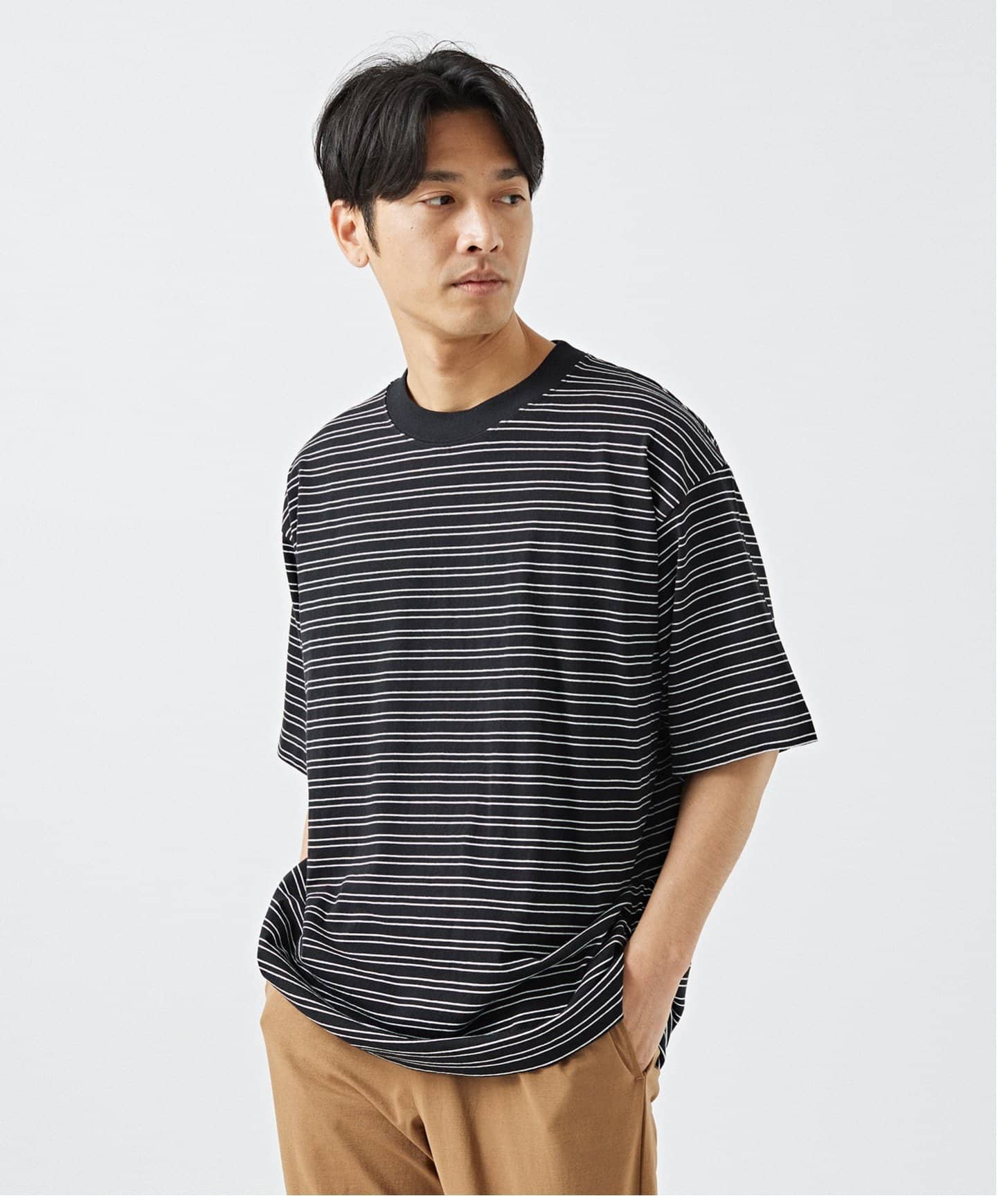 Connection Between People】ルーズボーダーTシャツ（Tシャツ