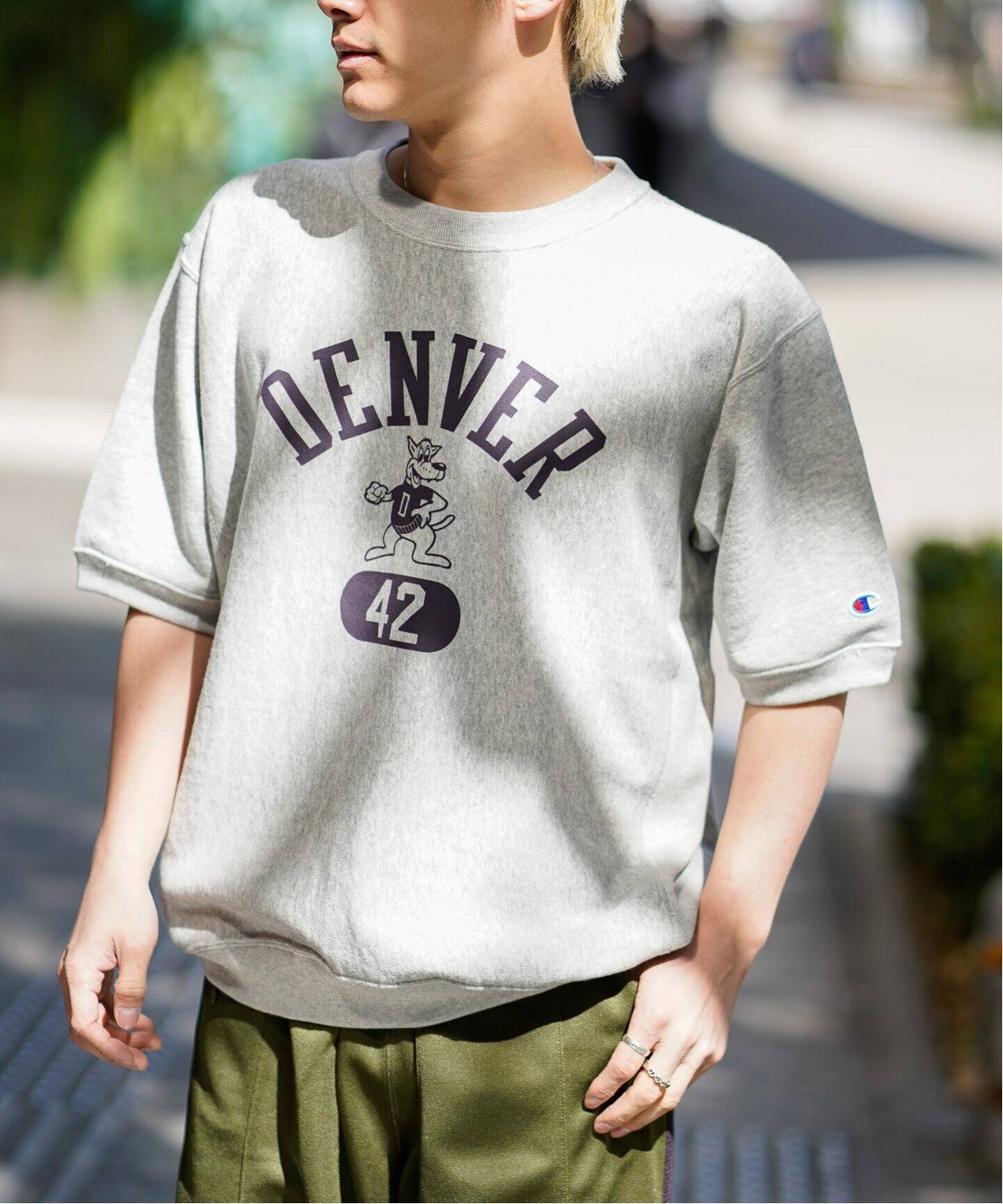 Champion / チャンピオン】REVERSE WEAVE HALF SLEEVE SWEAT  