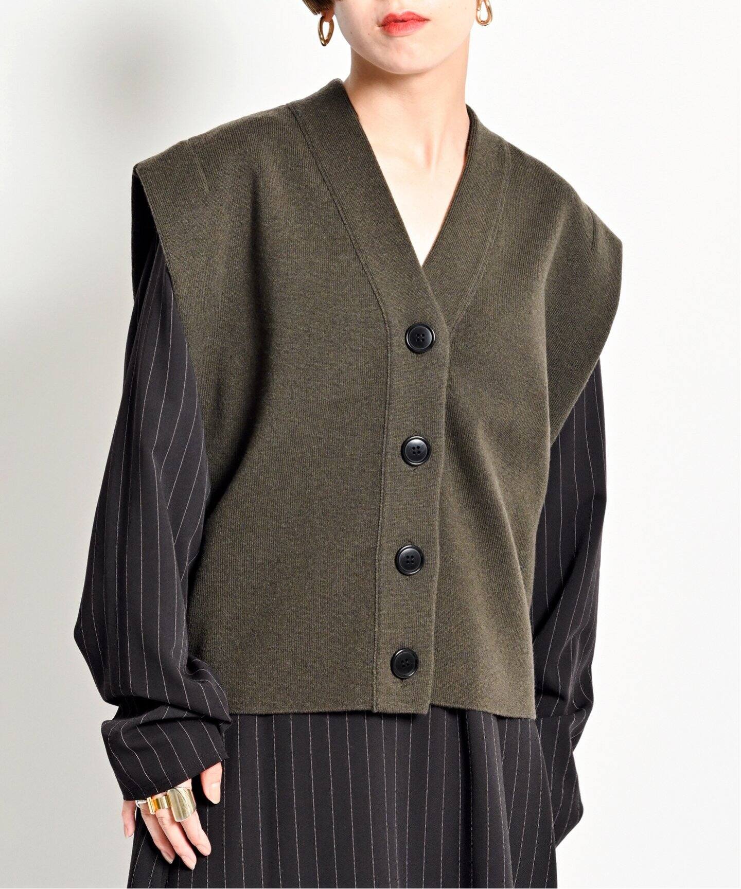 V NECK ニットベスト（ニット／セーター）｜CITYSHOP（シティショップ 