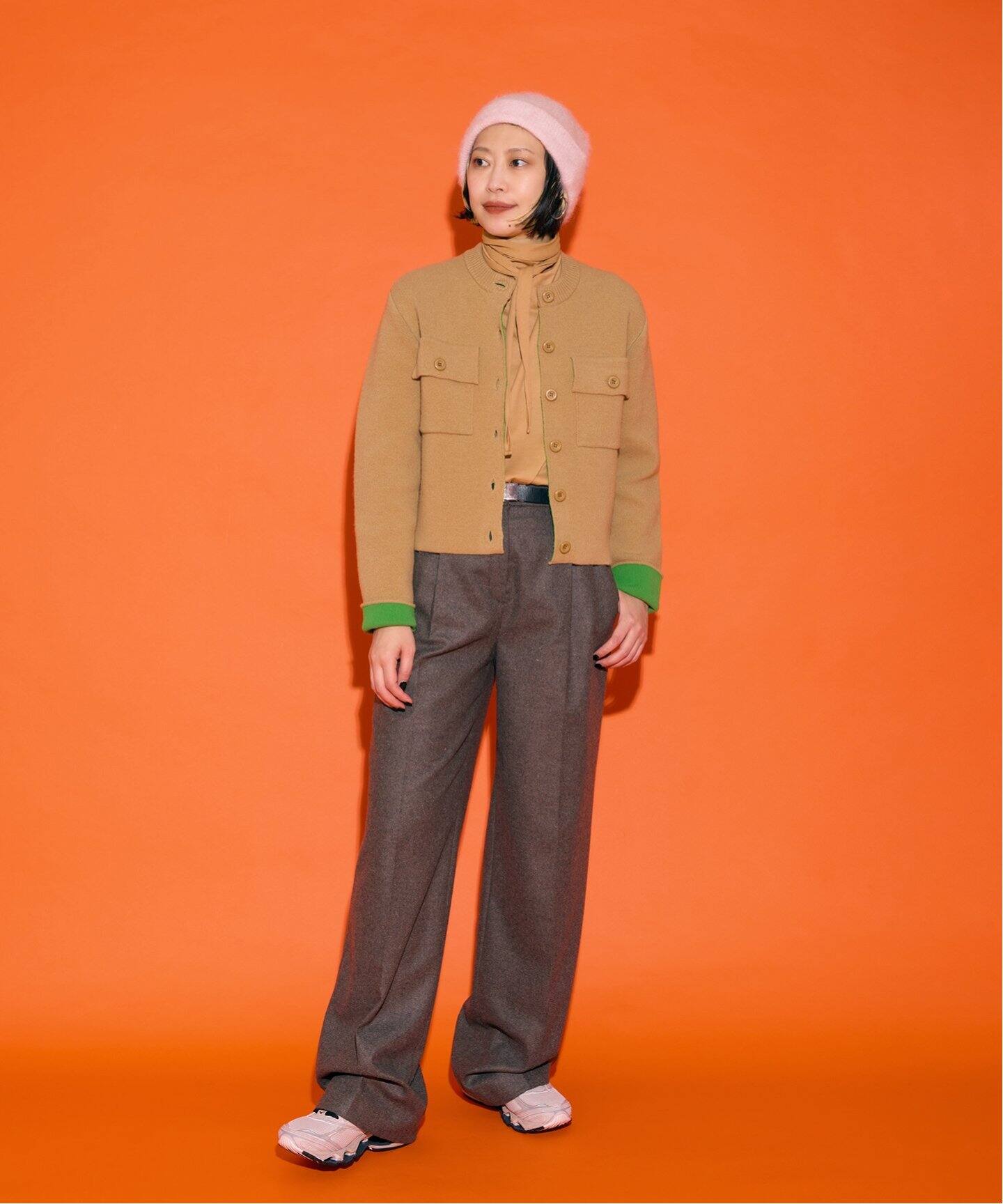 THE MOOD バイカラーニット カーディガン（ニット／セーター  