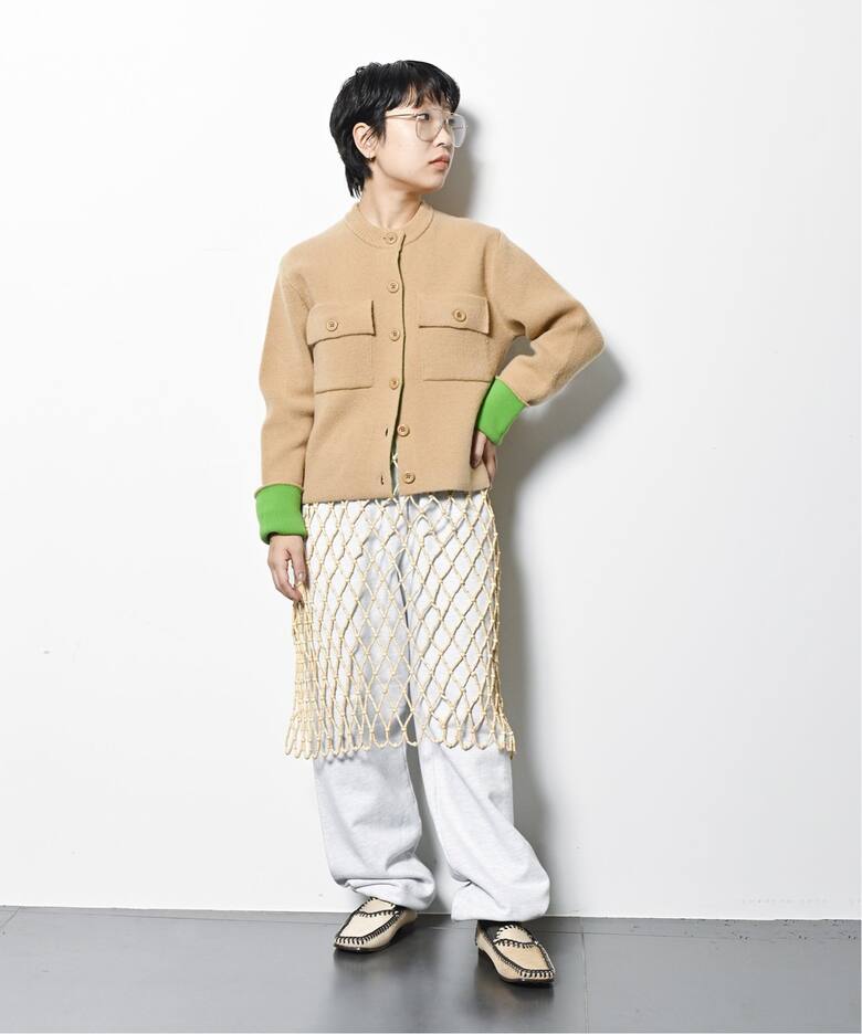 THE MOOD バイカラーニット カーディガン（ニット／セーター  